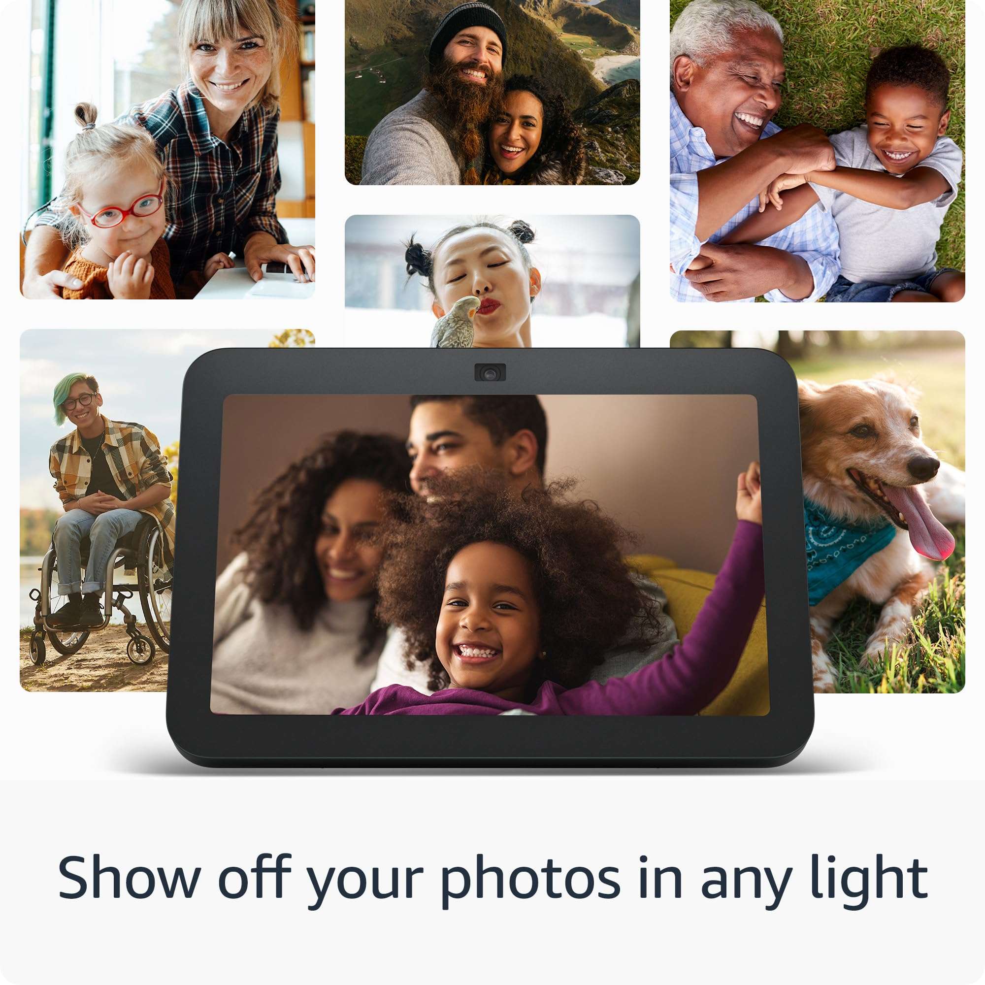 Amazon Echo Show 8 (newest model), With Spatial Audio, Smart Home Hub, ideal for open living spaces, living rooms and kitchens, includes Alexa, Charcoal - Image 6