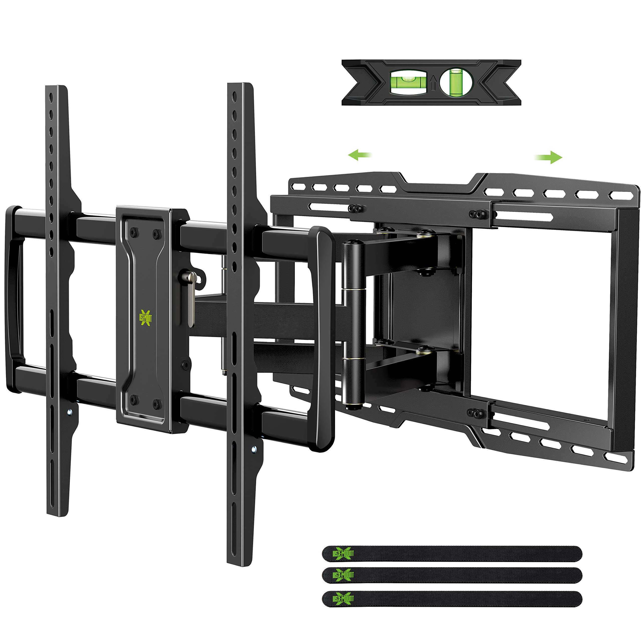 USX MOUNT UL Listed Heavy Duty TV Wall Mount for 32-90" TVs up to 150lbs with 8" Sliding Design, Ultra-Large TV Mount Bracket for up to 24" Studs with Swivel, Tilt & Leveling, Max VESA 600x400mm - Image 1