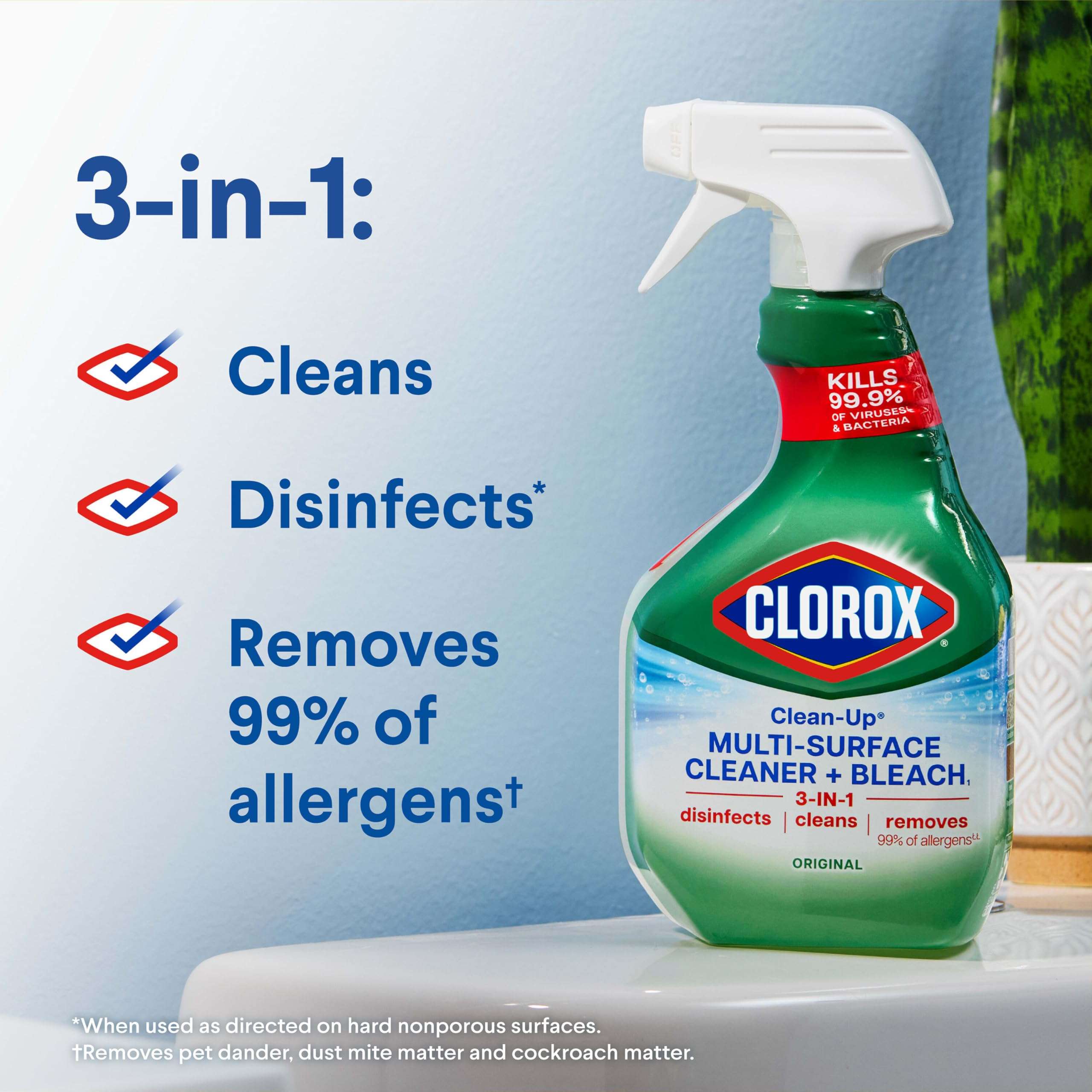 Clorox Clean-Up Multi-Surface Cleaner with Bleach, 32 Fl Oz Ea, Pack of 3 (Pack May Vary) - Image 3