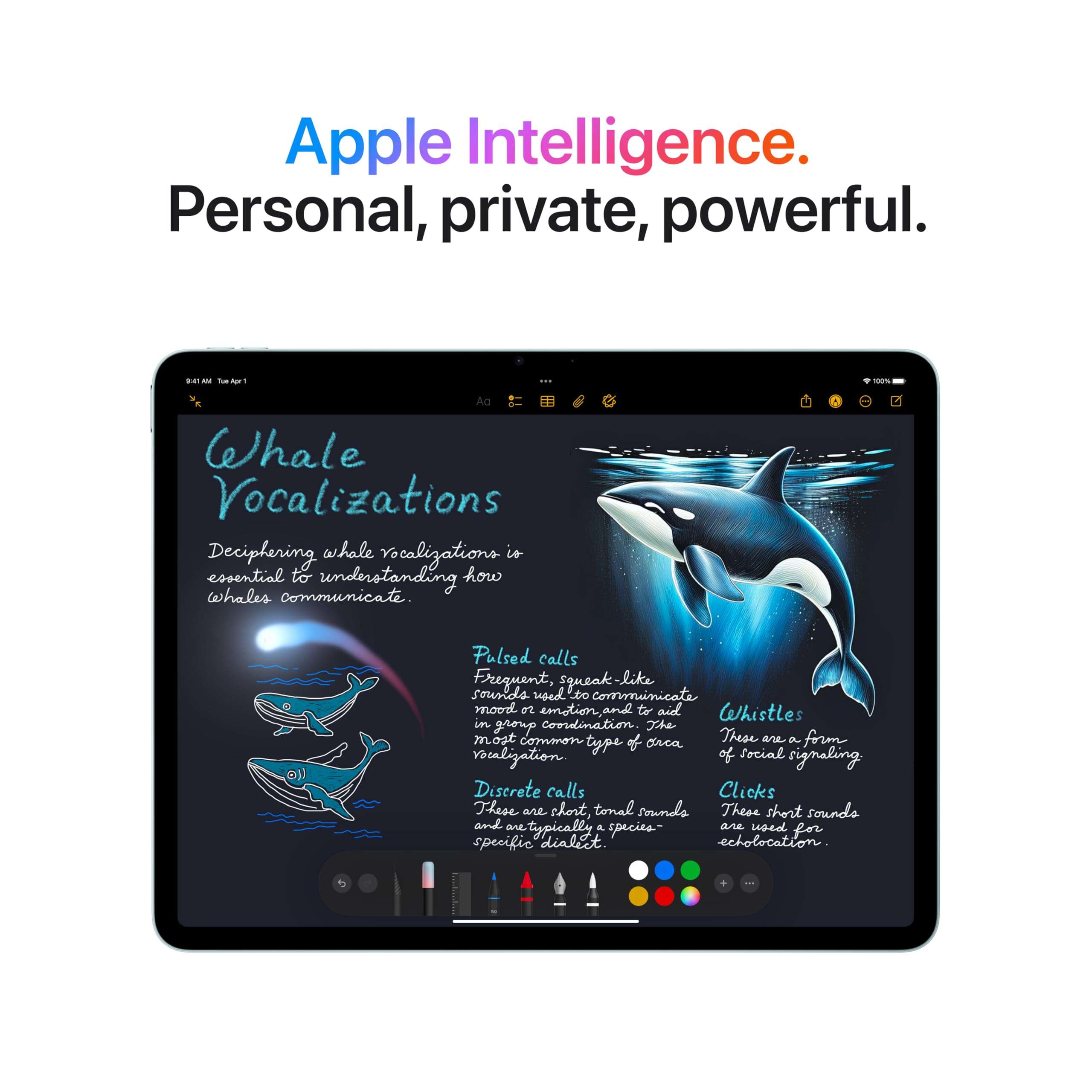 Apple iPad Air 11-inch with M3 chip Built for Apple Intelligence, Liquid Retina Display, 128GB, 12MP Front/Back Camera, Wi-Fi 6E, Touch ID, All-Day Battery Life — Space Gray - Image 3