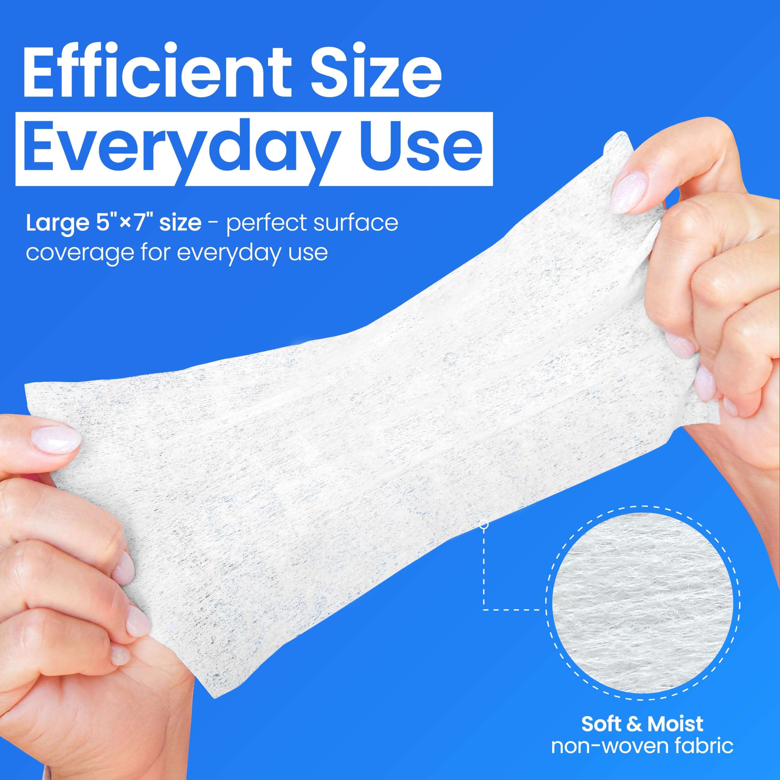 Safe n’ Simple Resealable Adhesive Remover Wipes for Skin - 50 Large 5"x7" No Sting Alcohol Free Medical Adhesive Remover Pads for Ostomy, Stoma Care - Gentle Adhesive Removal Wipes for Bandages, Tape - Image 4