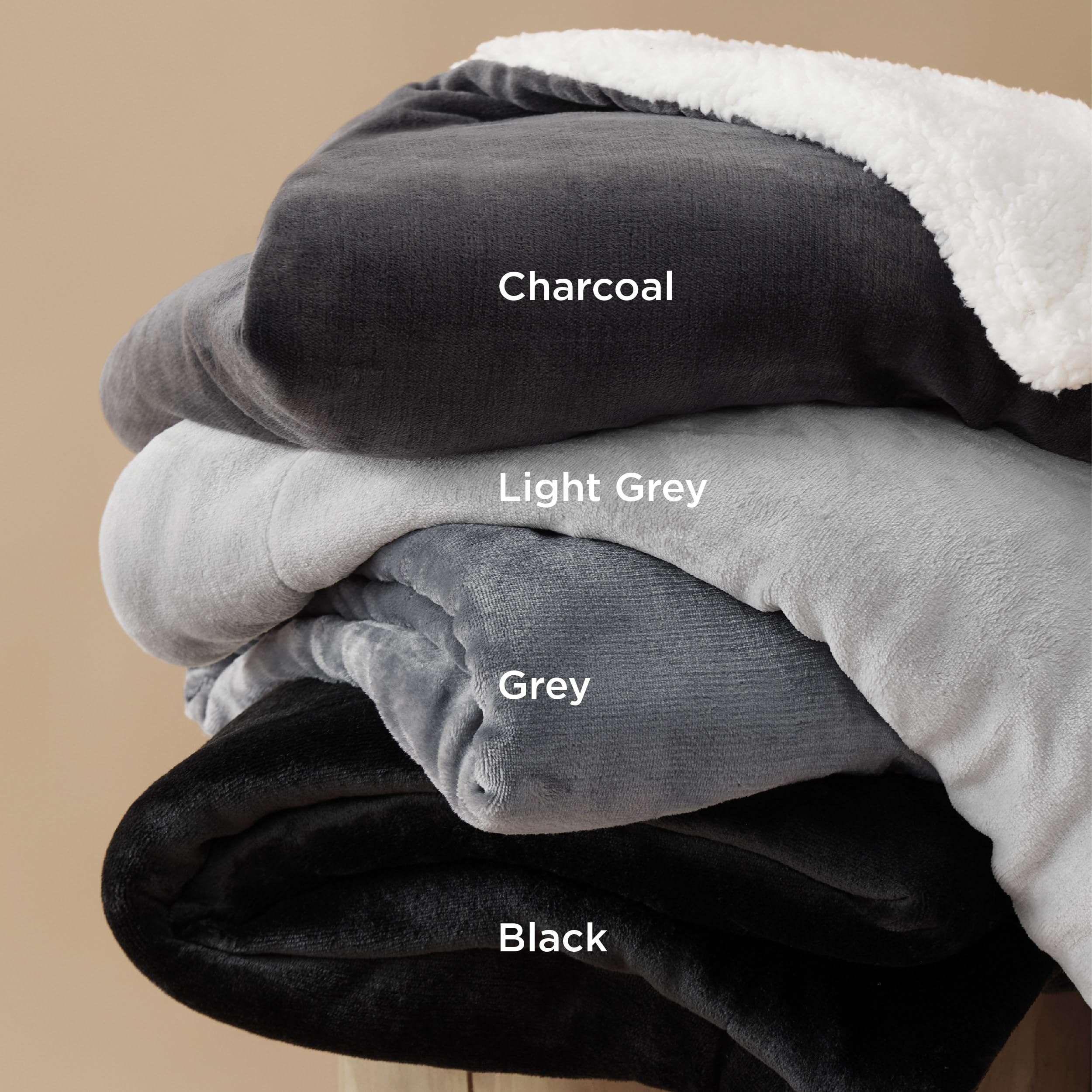 Bedsure GentleSoft Sherpa Fleece Throw Blanket for Couch - Thick and Warm Blanket for Winter, Soft Fuzzy Plush Throw Gift for Women, Grey, 50x60 Inches - Image 7