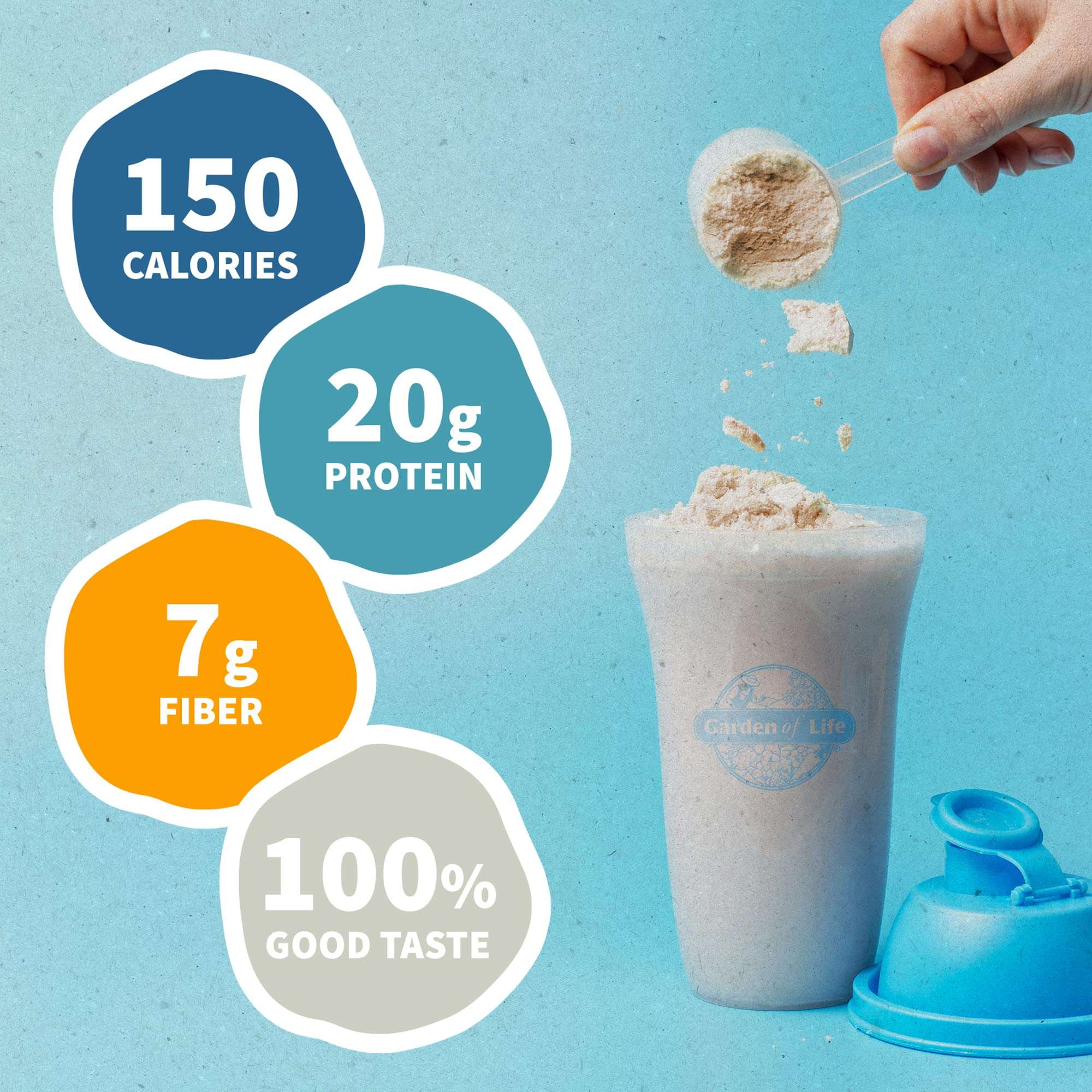 Garden of Life Meal Replacement Shakes, Raw Organic, Vanilla Protein Powder with Plant Based Pea Protein, Sprouts, Greens, Probiotics, Dairy Free 28 Servings - Image 3
