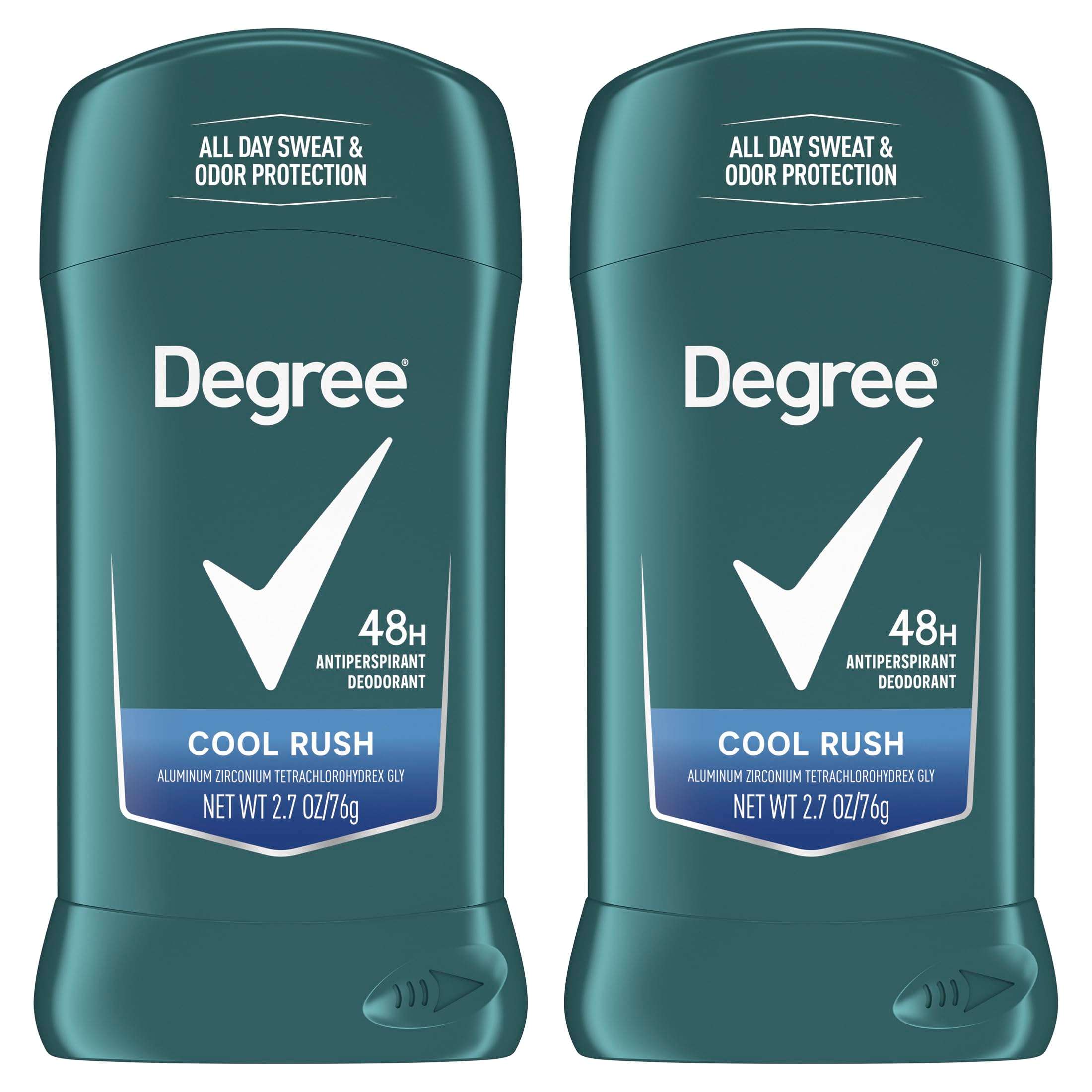 Degree Men Original Antiperspirant Deodorant Cool Rush Twin Pack 48-Hour Sweat & Odor Protection Antiperspirant For Men 2.7 oz - Image 1