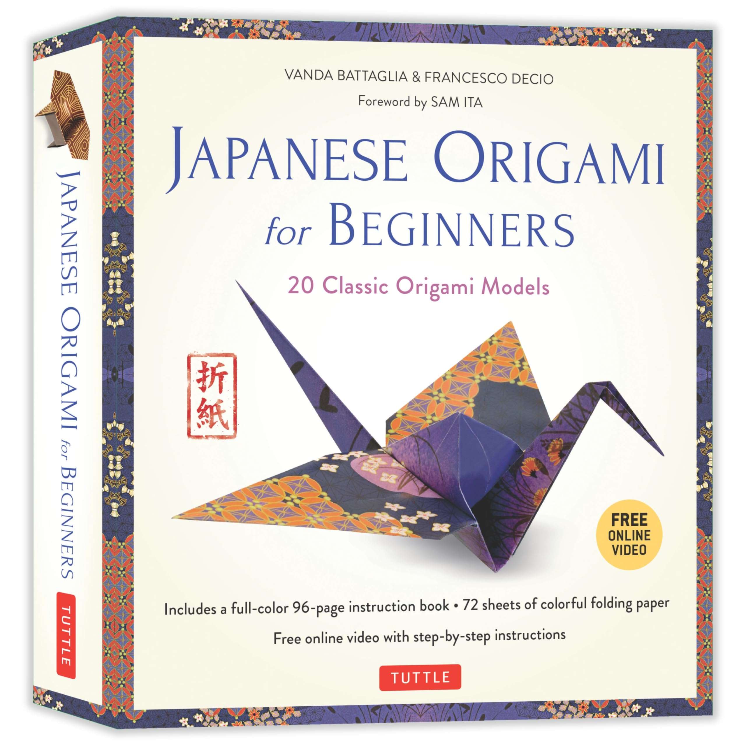 Japanese Origami for Beginners Kit: 20 Classic Origami Models: Kit with 96-page Origami Book, 72 Origami Papers and Instructional Videos: Great for Kids and Adults! - Image 3
