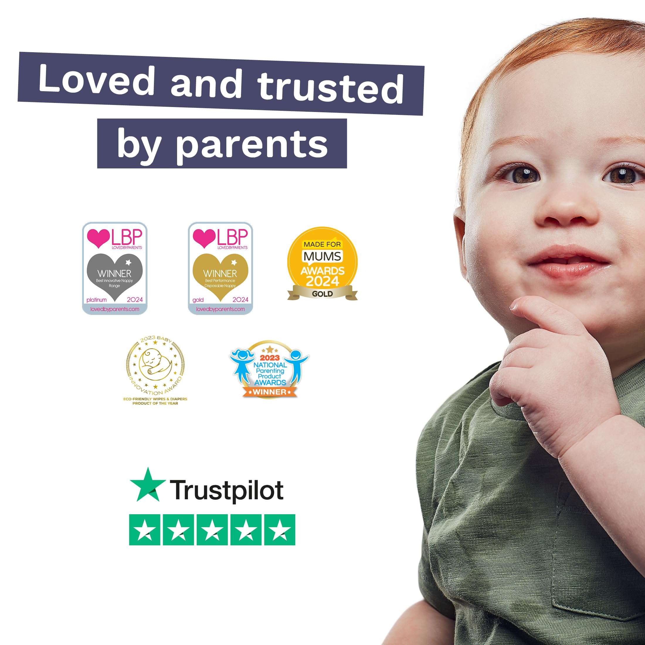 Pura Size 7 Eco-Friendly Diapers (33+lbs) Hypoallergenic, TCF, Soft Organic Cotton, Sustainable, up to 12 Hours Leak Protection, Allergy UK, Recyclable Paper Packaging, 6 Packs of 17 (102 Diapers) - Image 9