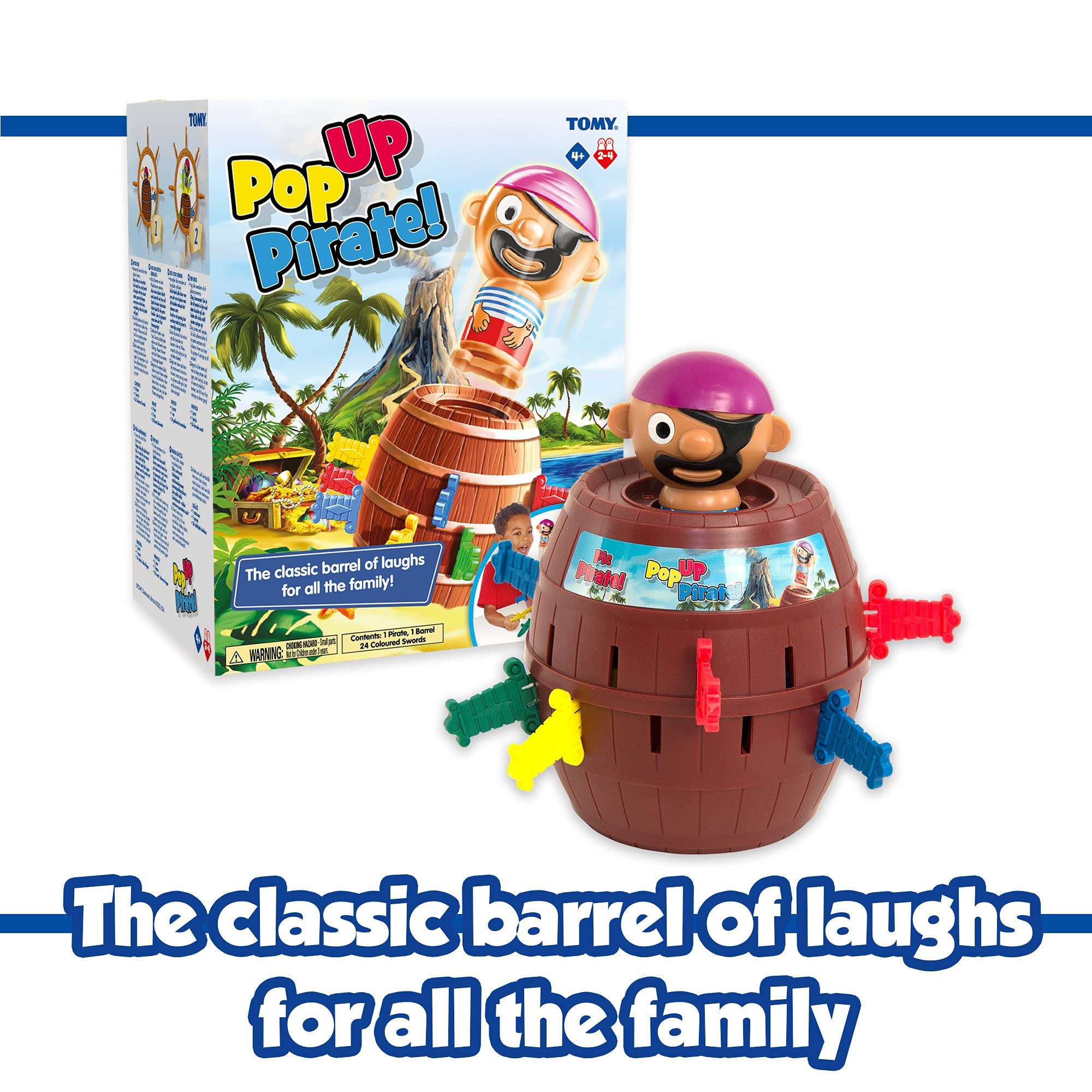 TOMY Pop Up Pirate Board Game - Interactive Kids and Toddler Activities for Family Game Night - Girls and Boys Toys - 2-4 Players - Ages 4 Years and Up - Image 8