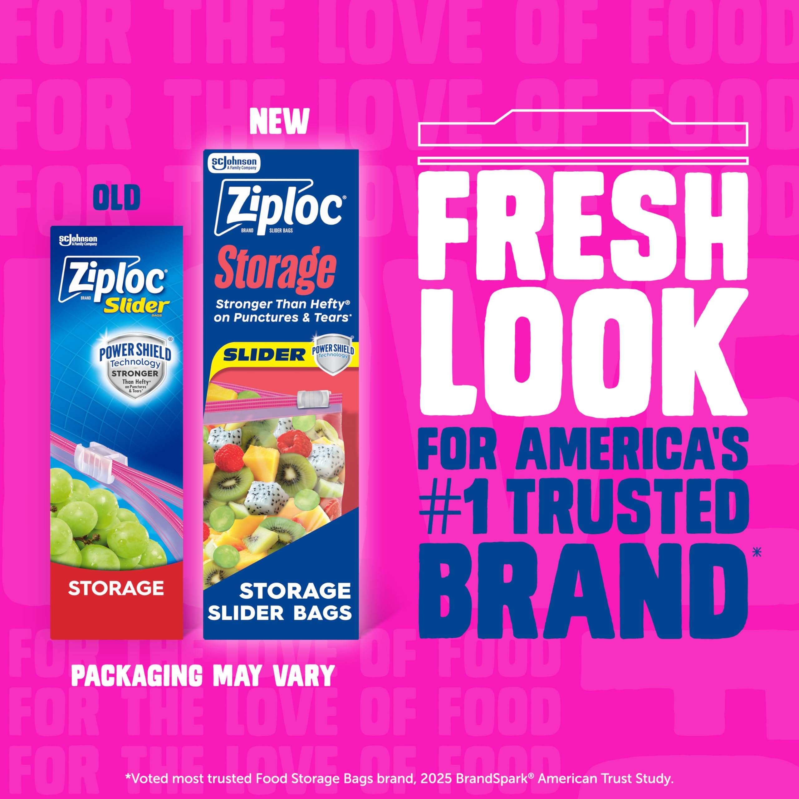 Ziploc Gallon Food Storage Slider Bags, Power Shield Technology for More Durability, 104 Bags Total - Image 2