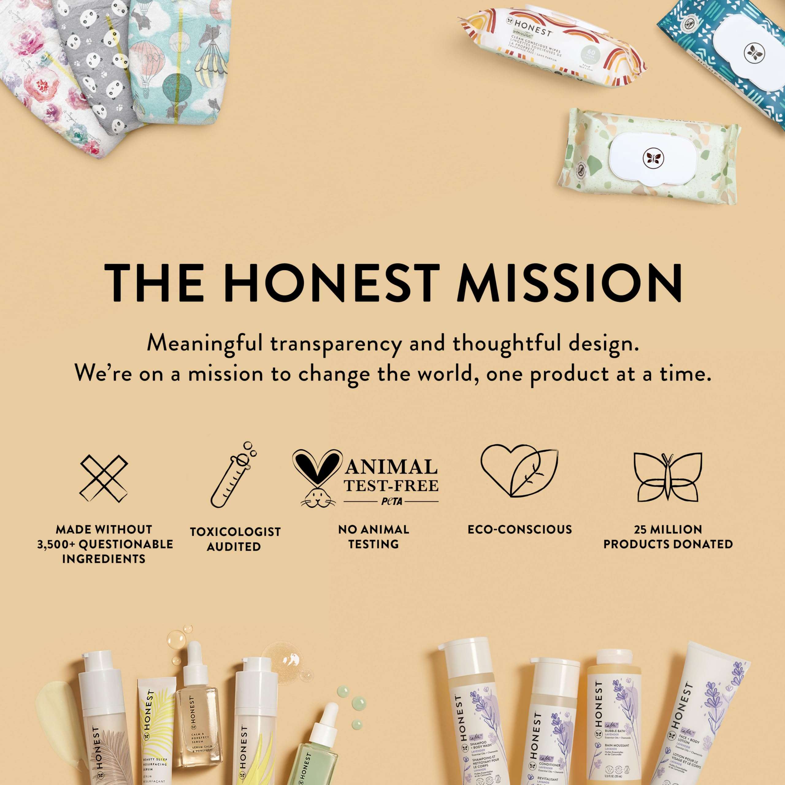 The Honest Company Clean Conscious Multi-Use Wipes | Hypoallergenic + Unscented for Sensitive Skin | Over 99% Water, Compostable, Plant Based, Baby Wipes | Geo Mood, 288 Count - Image 9
