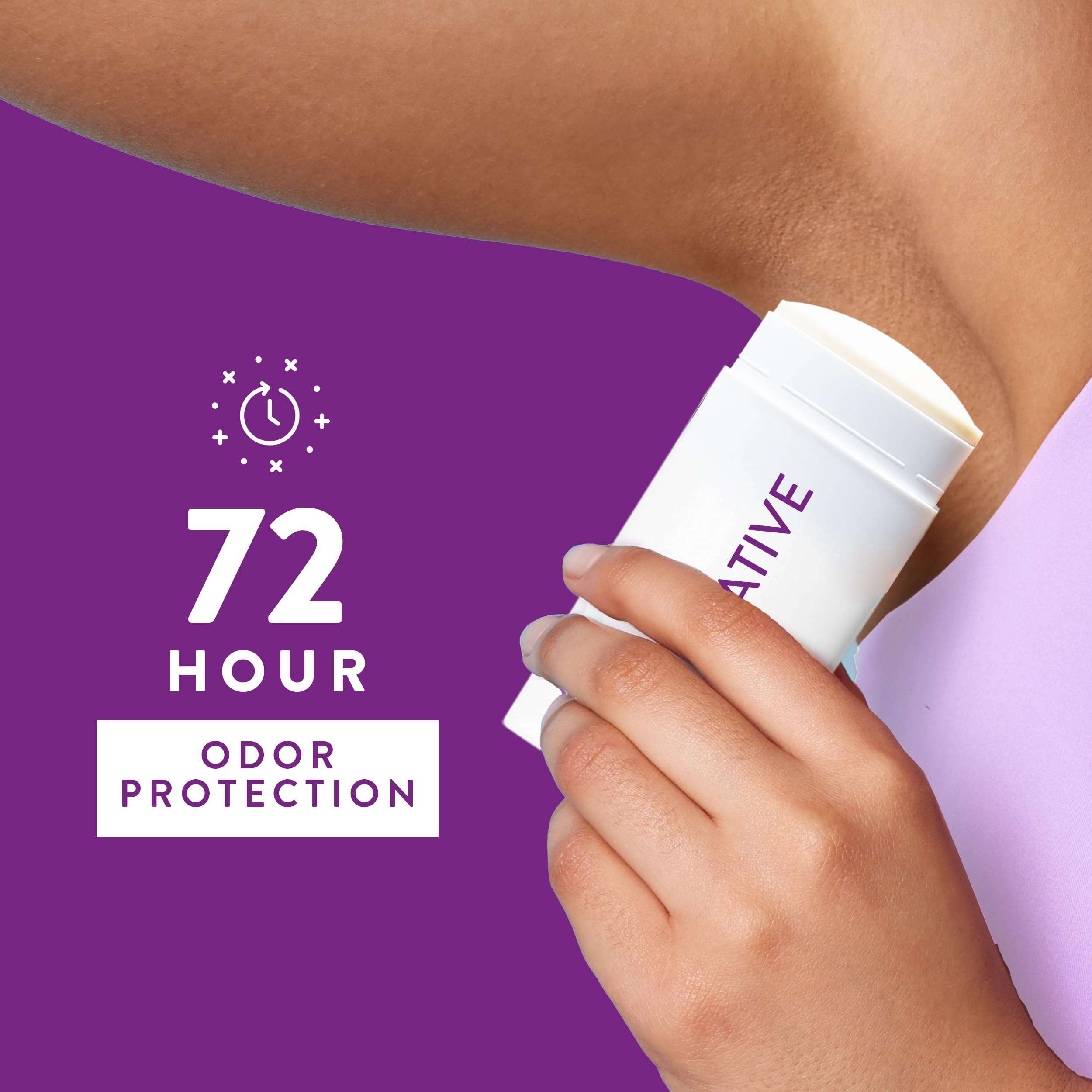 Native Aluminum-Free Clean Deodorant with Natural Derived Ingredients, 72HR odor control | Deodorant for Women and Men, With Baking Soda, Coconut Oil, Shea Butter | Lavender & Rose - Image 4