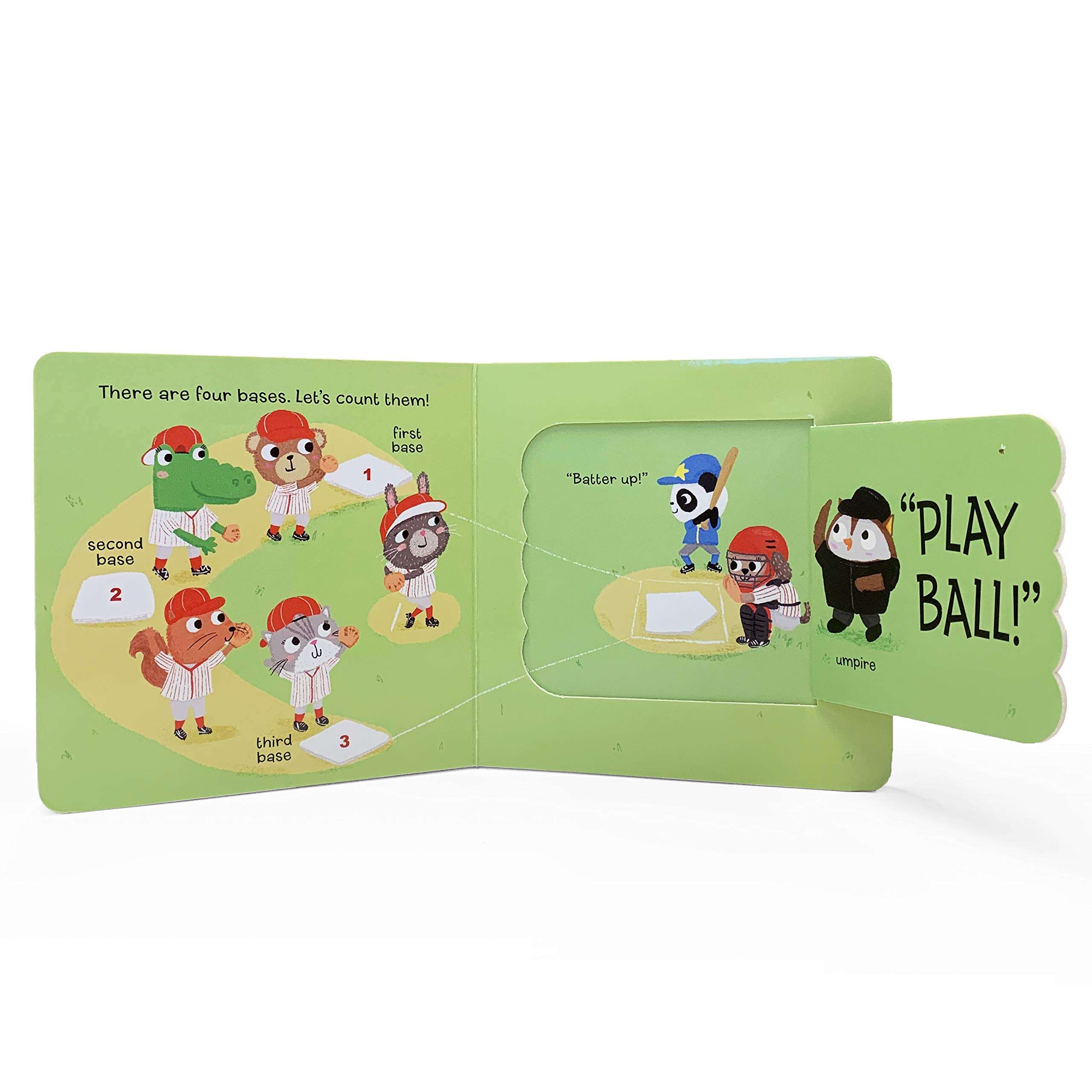 Let's Play Baseball! A Lift-a-Flap Board Book for Babies and Toddlers - Image 7