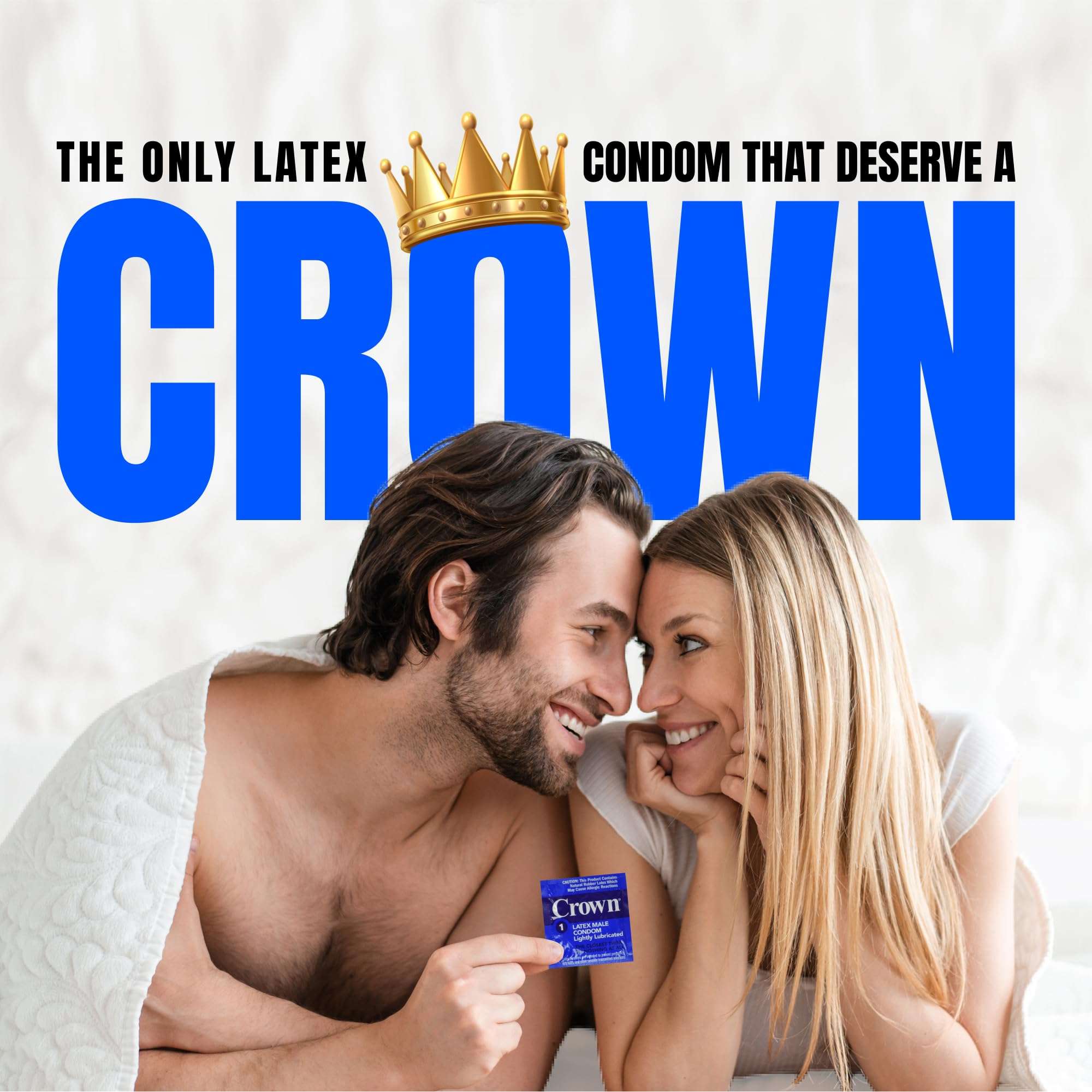 Crown Condoms — 50 Count — Lubricated Latex Condoms — Silkier, Thinner and Stronger (Pack of 50) - Image 7