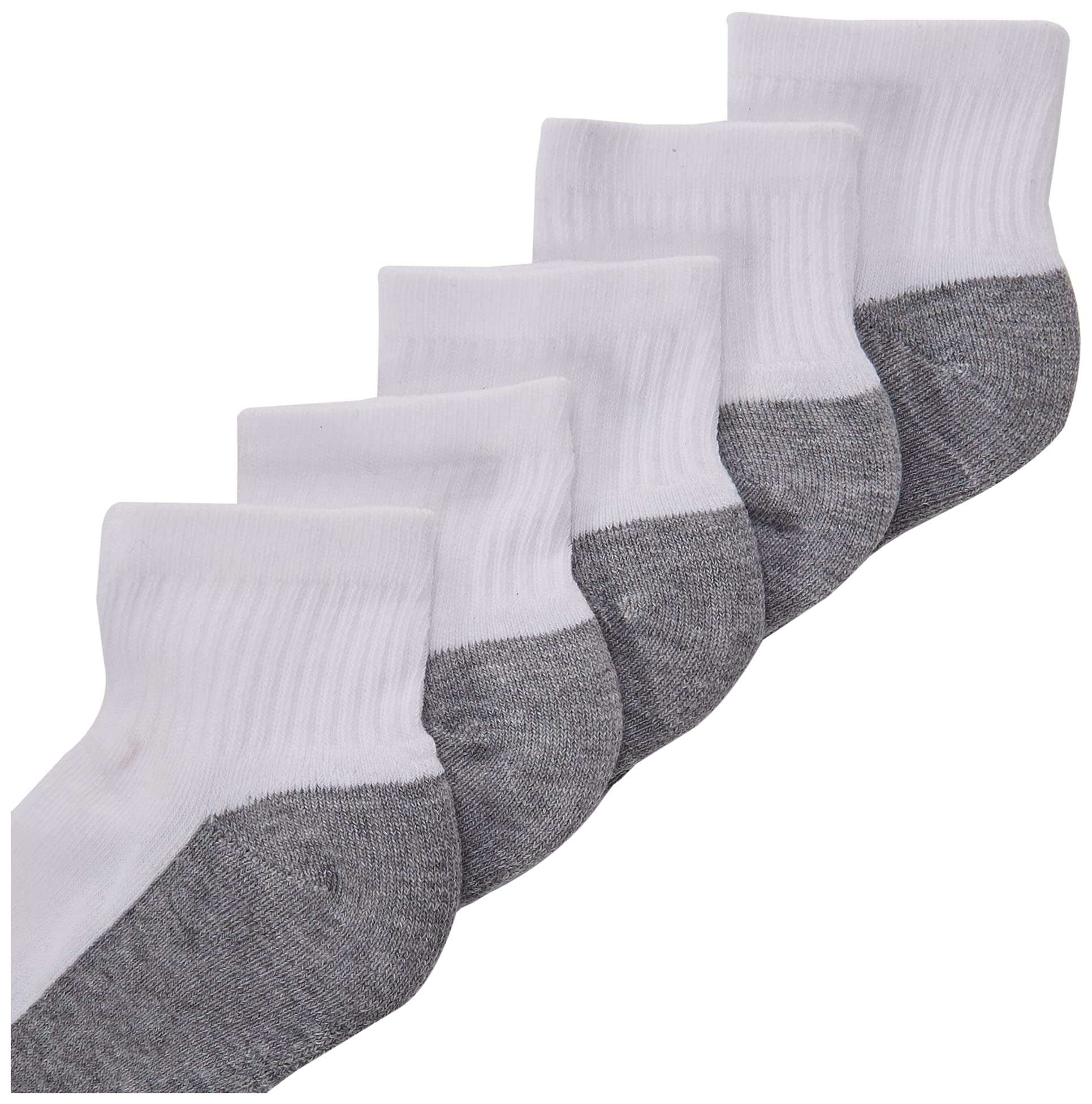 Hanes Boys' Socks, Double Tough Cushioned Ankle and No Show, 12-Pair Packs - Image 3