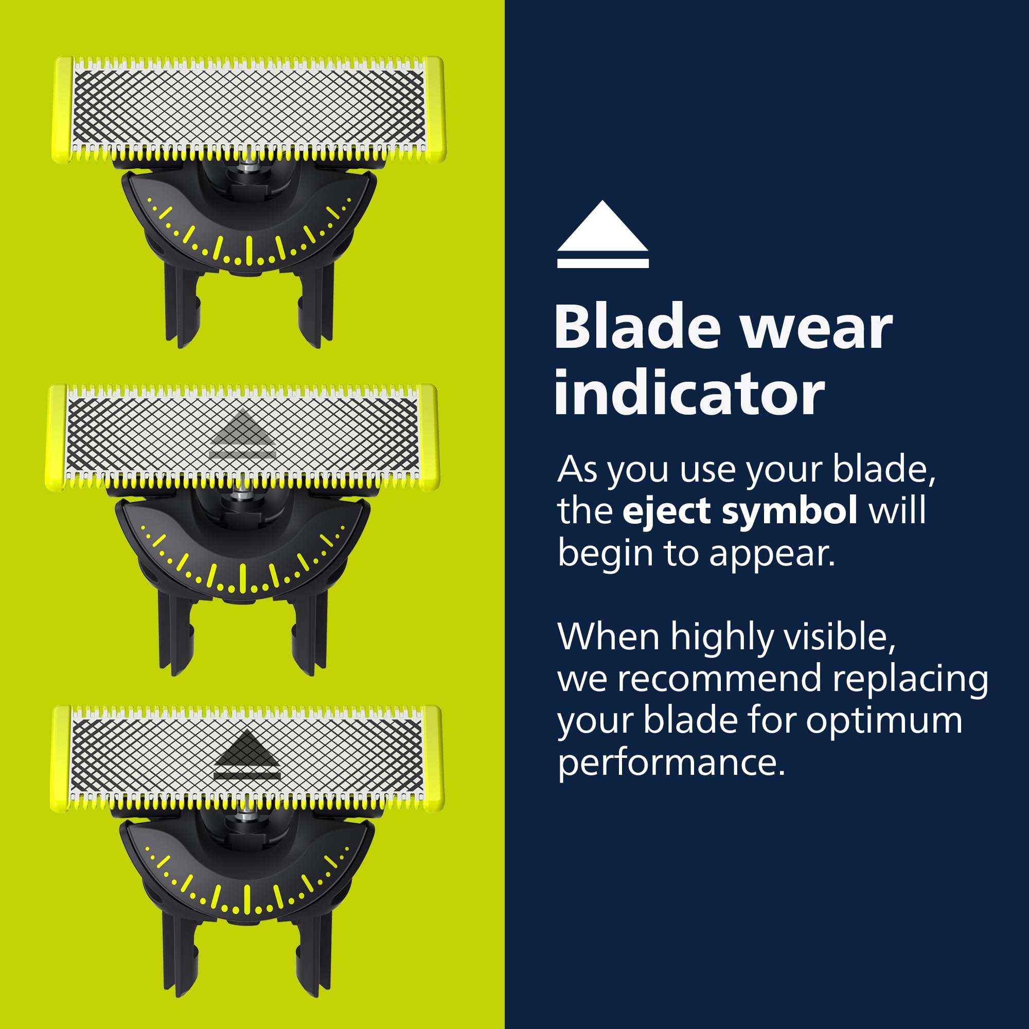 Philips Norelco OneBlade 360 Blades, Genuine Replacement Blades for OneBlade Electric Shaver and Trimmer, Durable Stainless Steel, Trim, Edge and Shave, 3 Pack, QP430/80 - Image 3