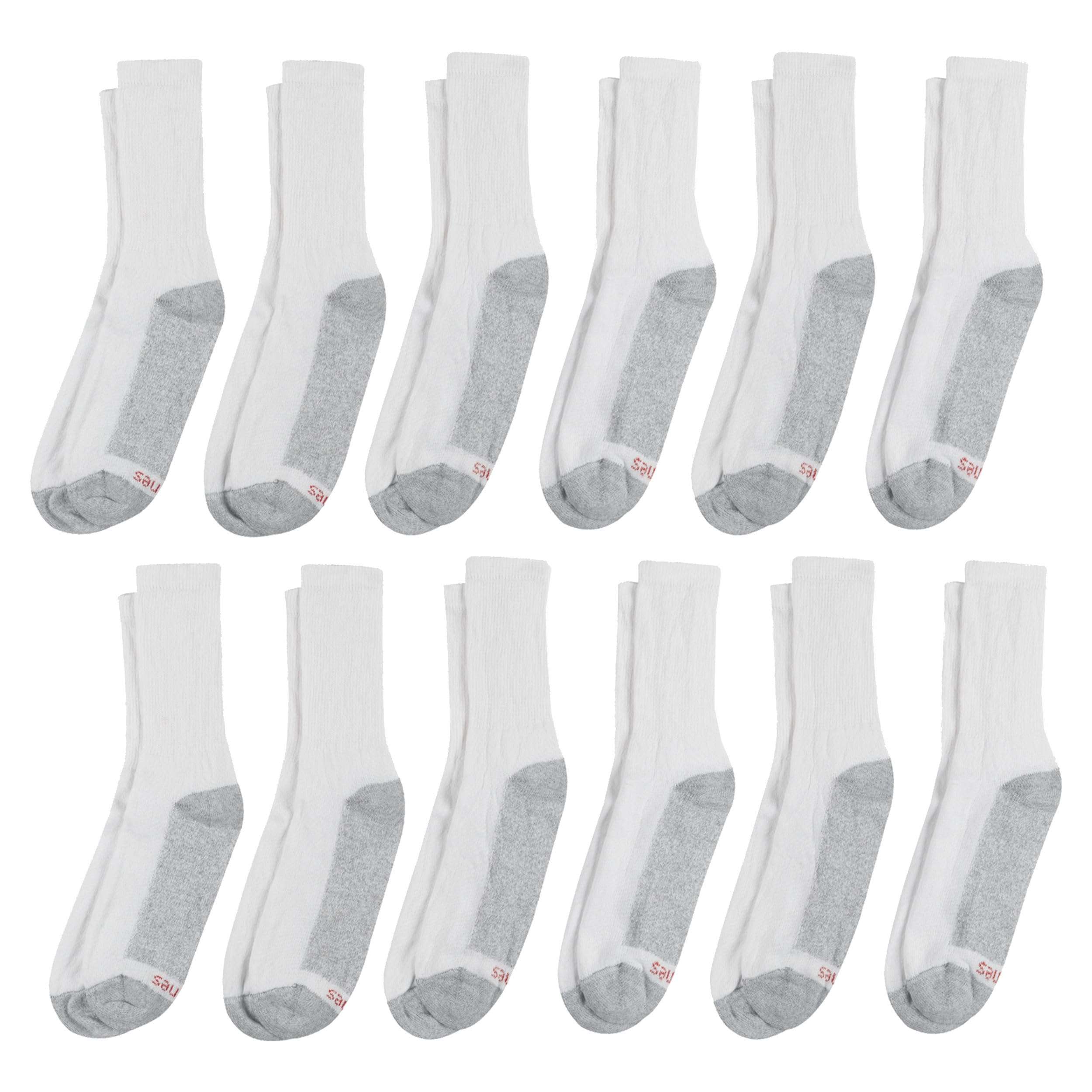 Hanes Men's Double Tough Crew Socks, 12-Pair Pack - Image 6