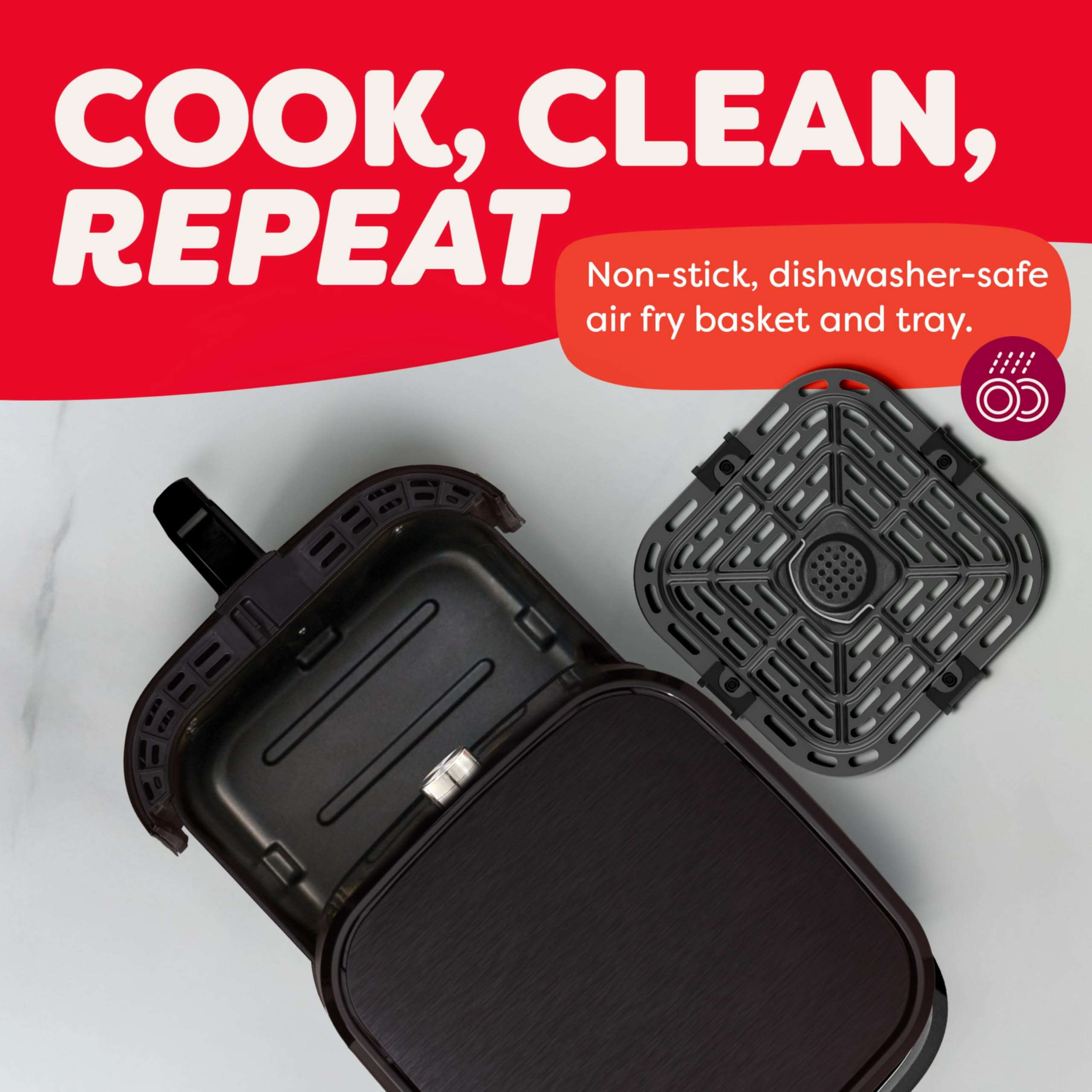 Instant Pot Vortex 6QT XL Air Fryer, 4-in-1 Functions that Crisps, Roasts, Reheats, Bakes for Quick Easy Meals, 100+ In-App Recipes, is Dishwasher-Safe, from the Makers of Instant Pot, Black - Image 9