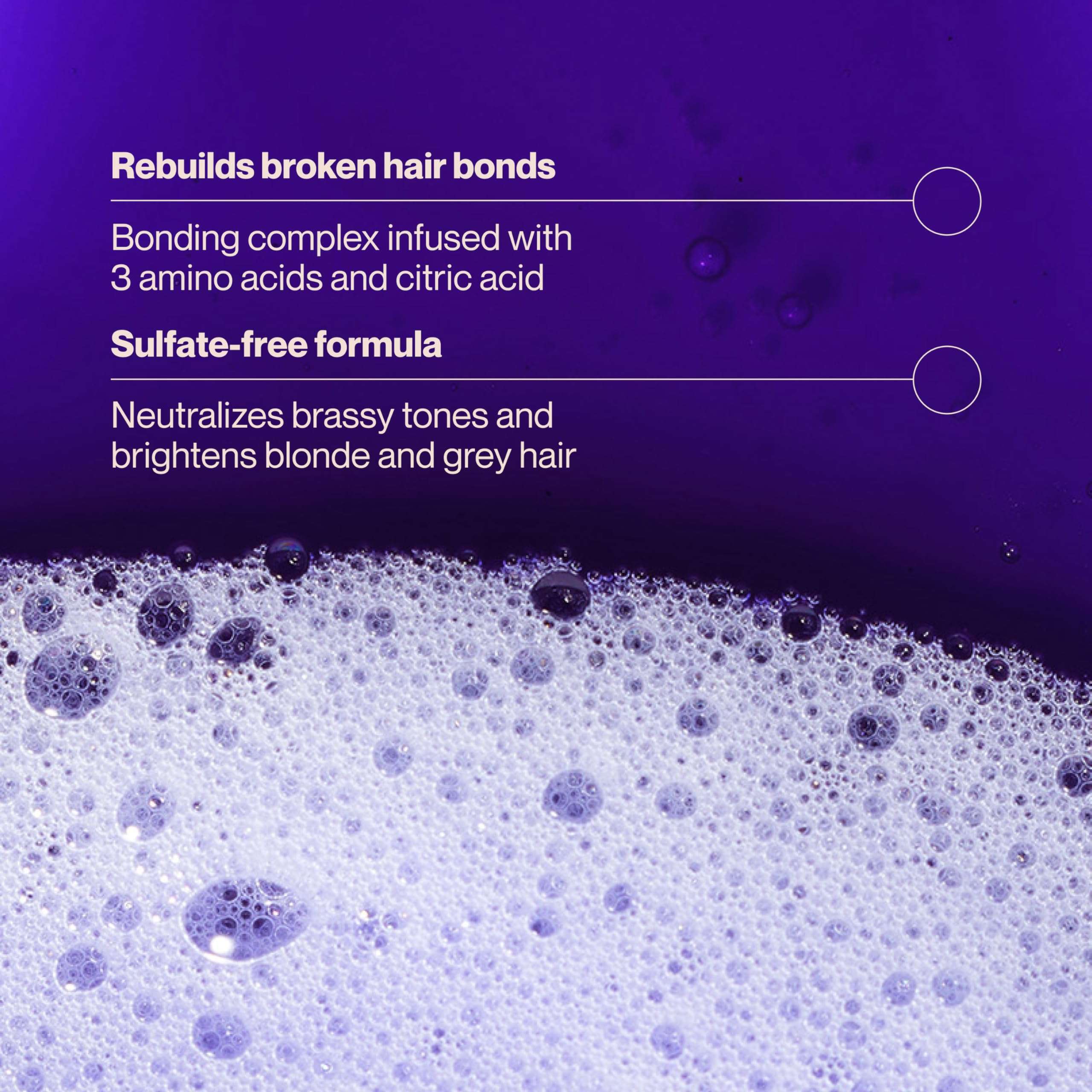 Suave 4 Pack Bonding Infusion Purple Toning Shampoo, 28oz Pump | for Neutralizing Brassy Tones in Blonde or Gray Hair | & Repairing Broken Hair Bonds - Image 3