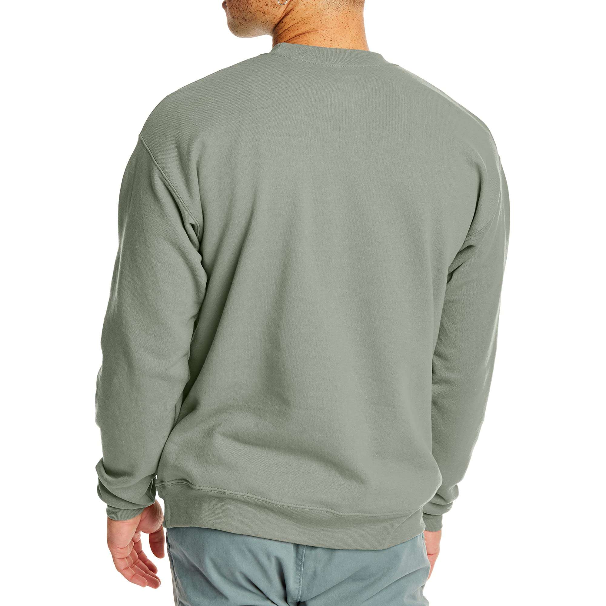 Hanes Men's EcoSmart Fleece, Pullover Crewneck Sweatshirt, 1 or 2 Pack - Image 2