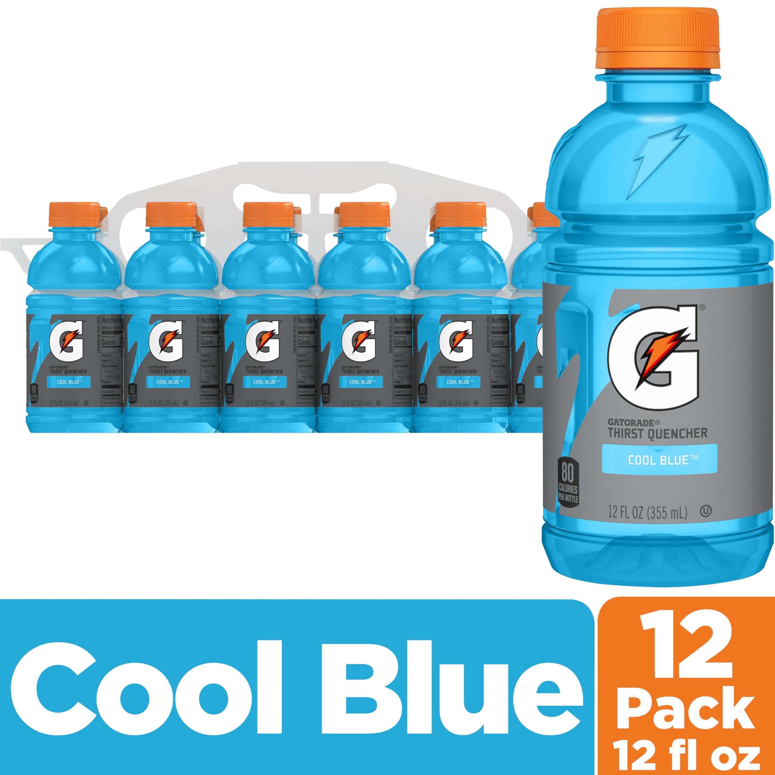 Gatorade Frost Thirst Quencher, Glacier Freeze, 12 Fl Oz Bottles, 24 Pack - Image 4