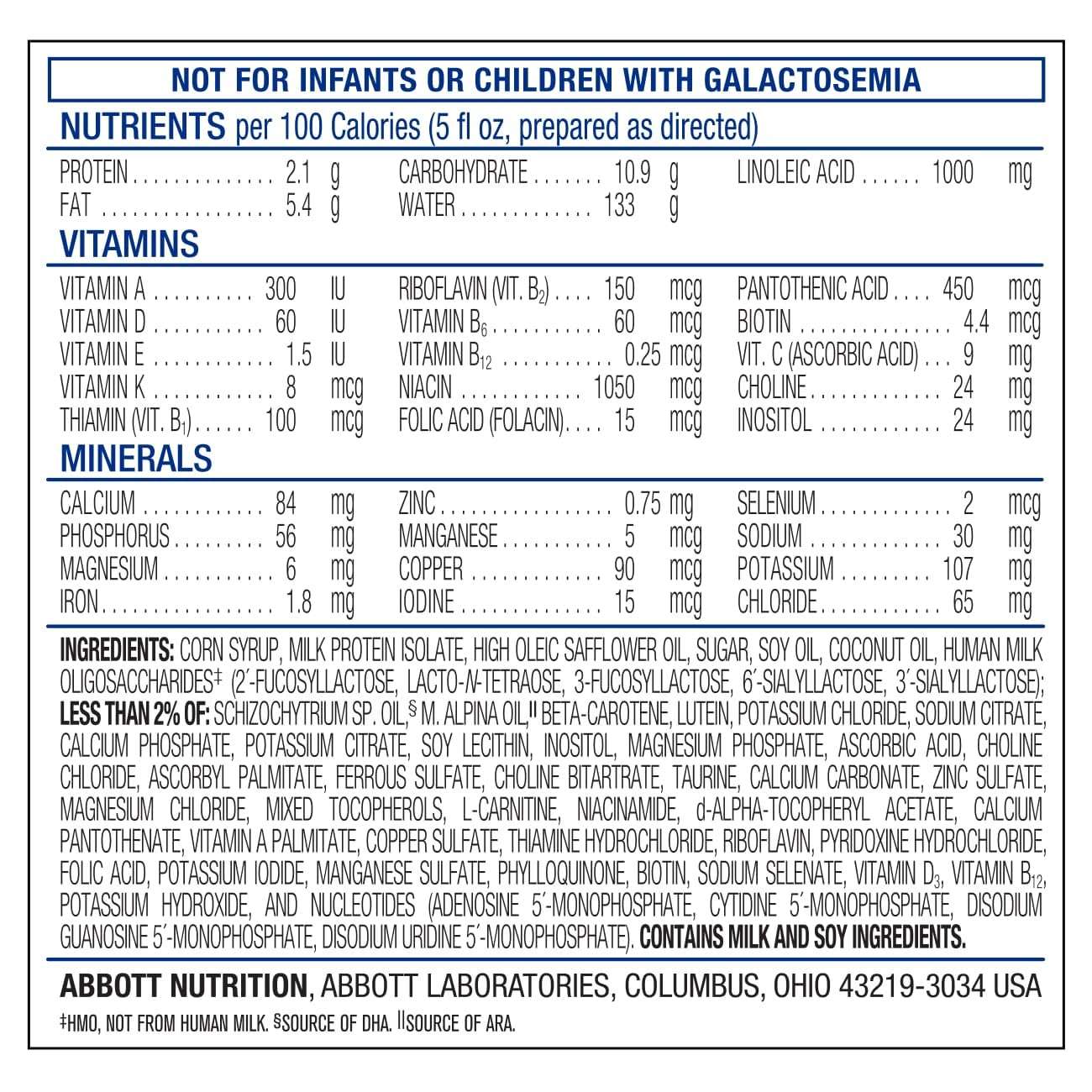 Similac 360 Total Care Sensitive Infant Formula for Fussiness & Gas Due to Lactose Sensitivity, Has 5 HMO Prebiotics, Baby Formula Powder, 34.9-oz Value Tub, Pack of 3 - Image 2
