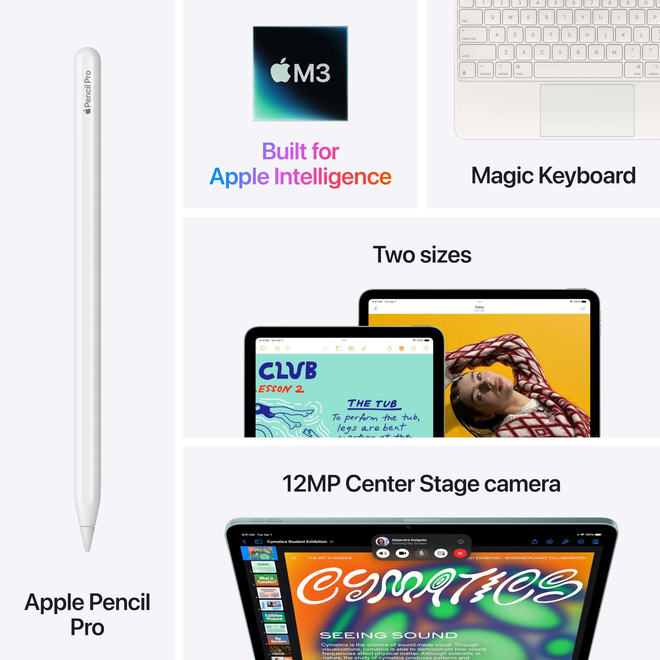 Apple iPad Air 11-inch with M3 chip Built for Apple Intelligence, Liquid Retina Display, 128GB, 12MP Front/Back Camera, Wi-Fi 6E, Touch ID, All-Day Battery Life — Space Gray - Image 5