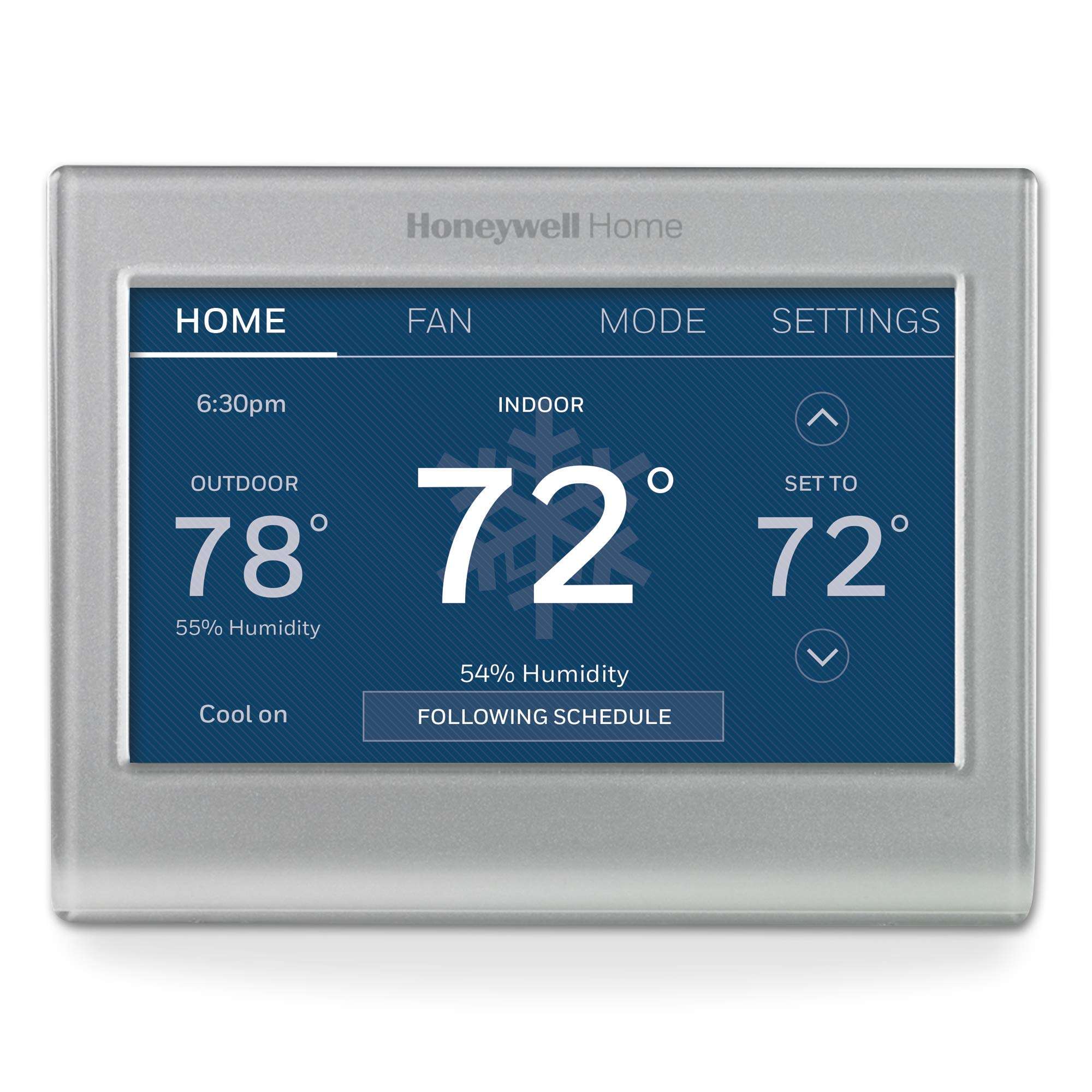 Honeywell Home RTH9585WF1004 Wi-Fi Smart Color Thermostat, 7 Day Programmable, Touch Screen, Energy Star, Alexa Ready, Gray - Image 1