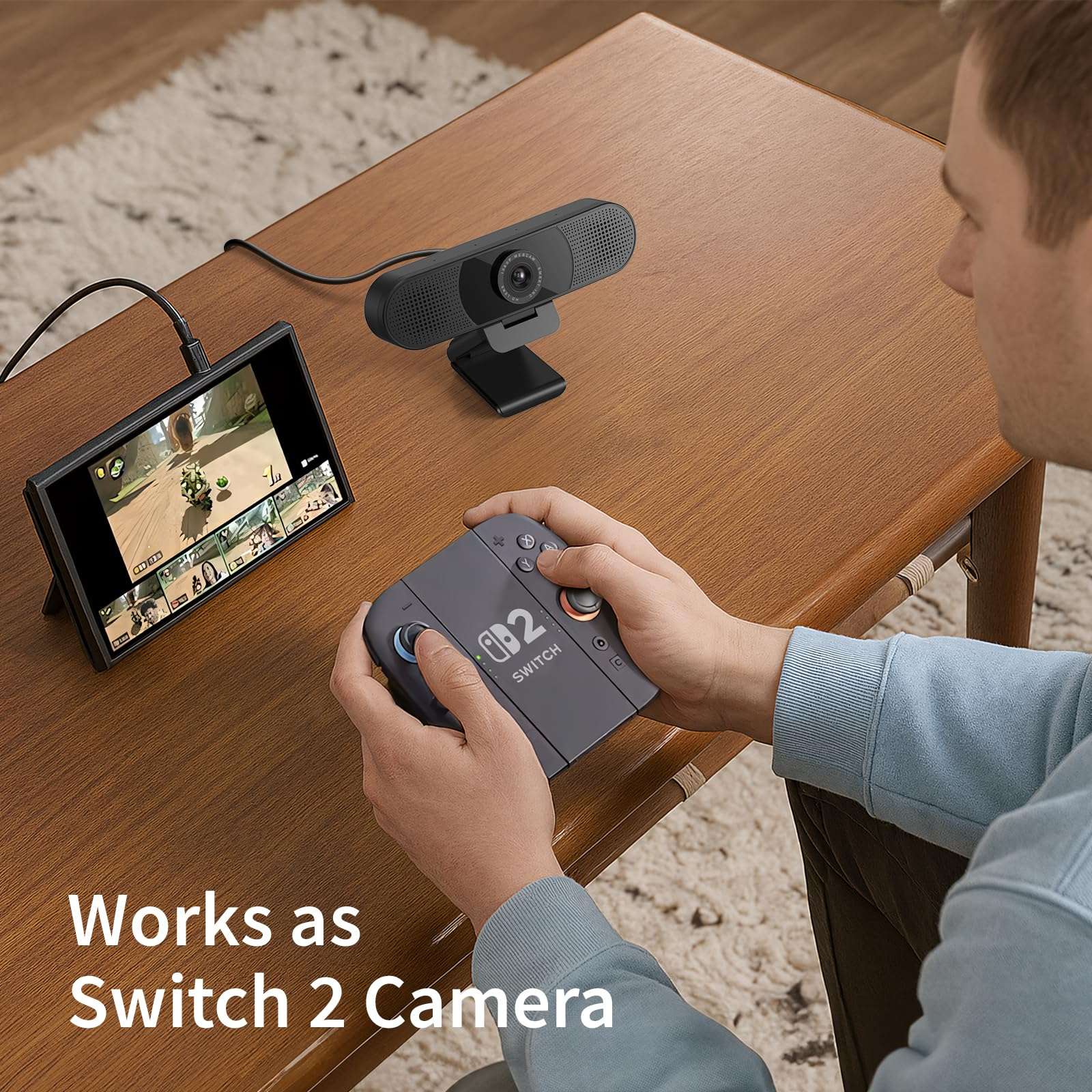 EMEET 1080P Webcam with Microphone, C960 Web Camera, 2 Mics Streaming Webcam, 90°FOV Computer Camera, Plug and Play USB Web Cam for Online Calling/Conferencing, Zoom/Teams/Facetime/YouTube, Laptop/PC - Image 9
