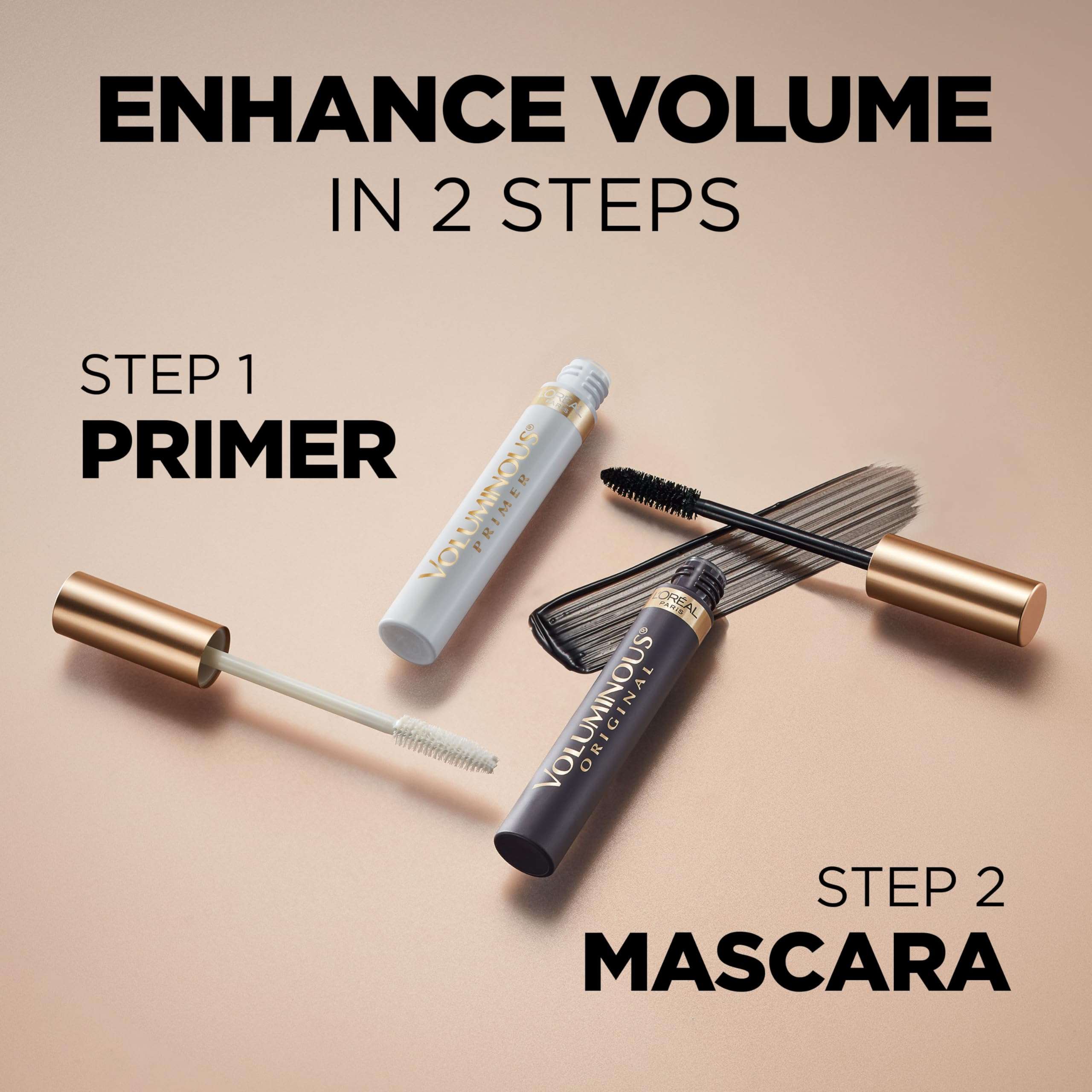 L’Oreal Paris Makeup Voluminous Original Volume Building Waterproof Mascara, Carbon Black, 0.23 Fl Oz - Image 5