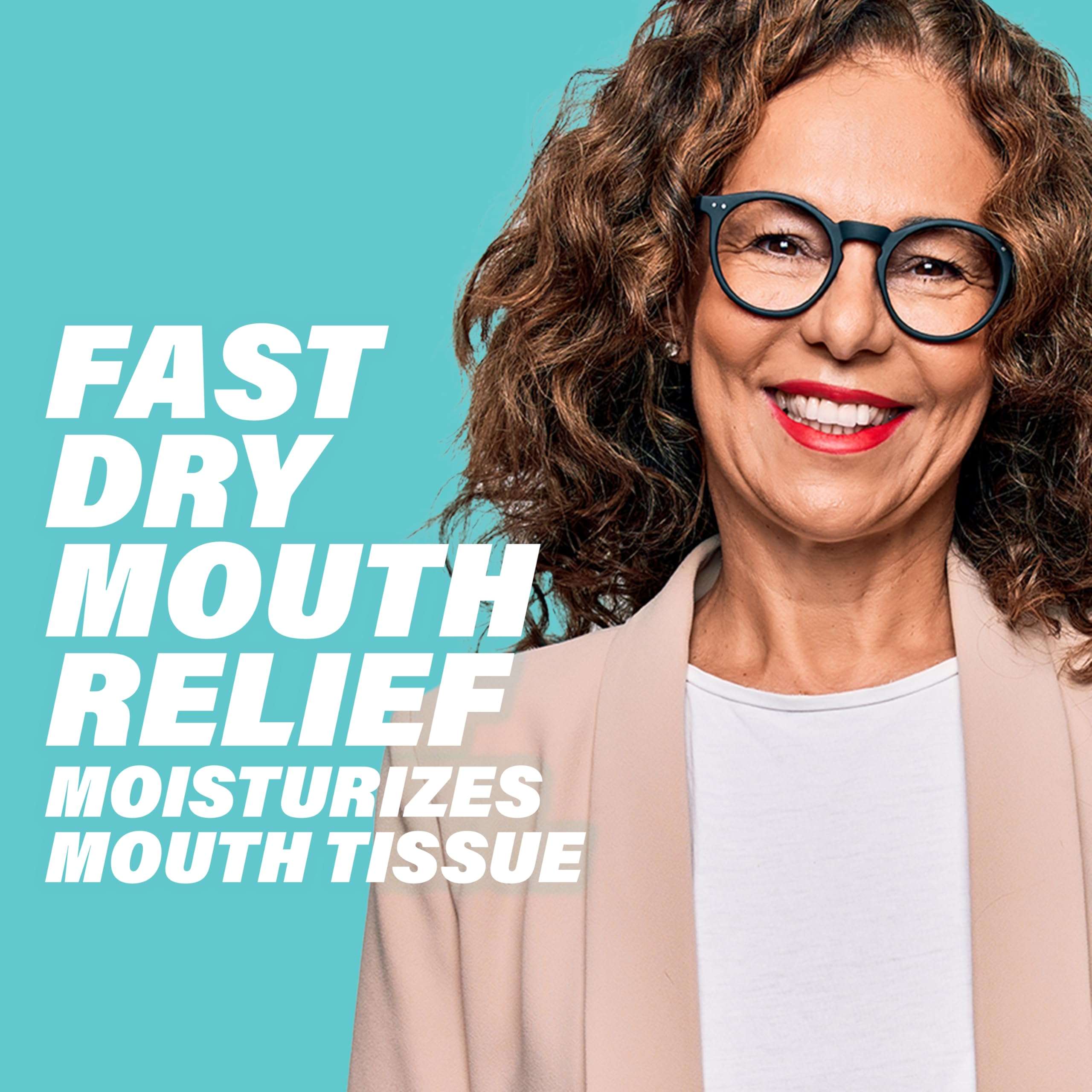 ACT Dry Mouth Anticavity Zero Alcohol Fluoride Mouthwash, Soothing Mint, 33.8 fl. oz. - Image 3