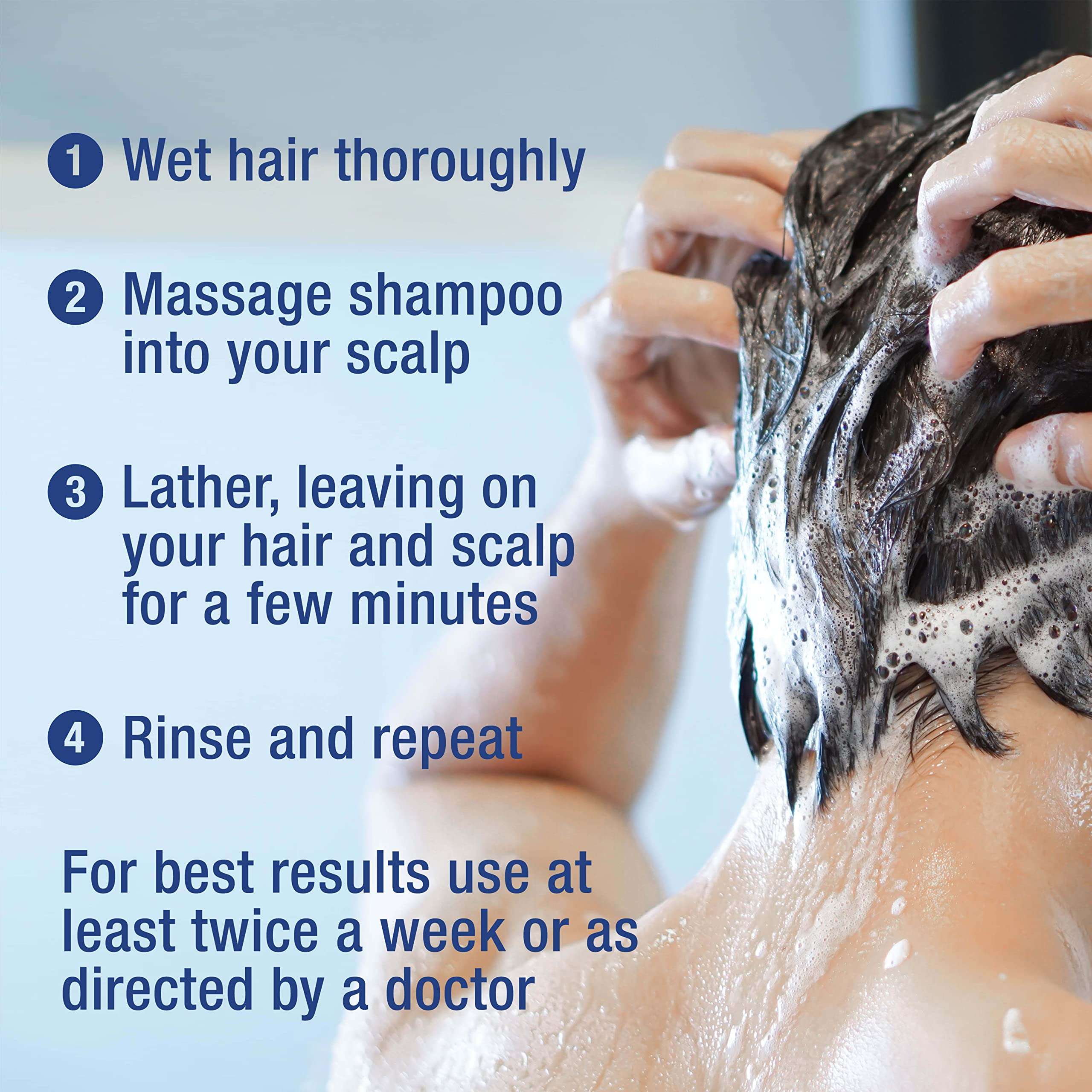 Neutrogena T/Sal Therapeutic Dandruff Shampoo, Scalp Build-Up Control, 3% Salicylic Acid, Scalp Psoriasis Treatment, Seborrheic Dermatitis Shampoo, Clears & Controls Flakes, Fragrance Free, 4.5 fl oz - Image 7