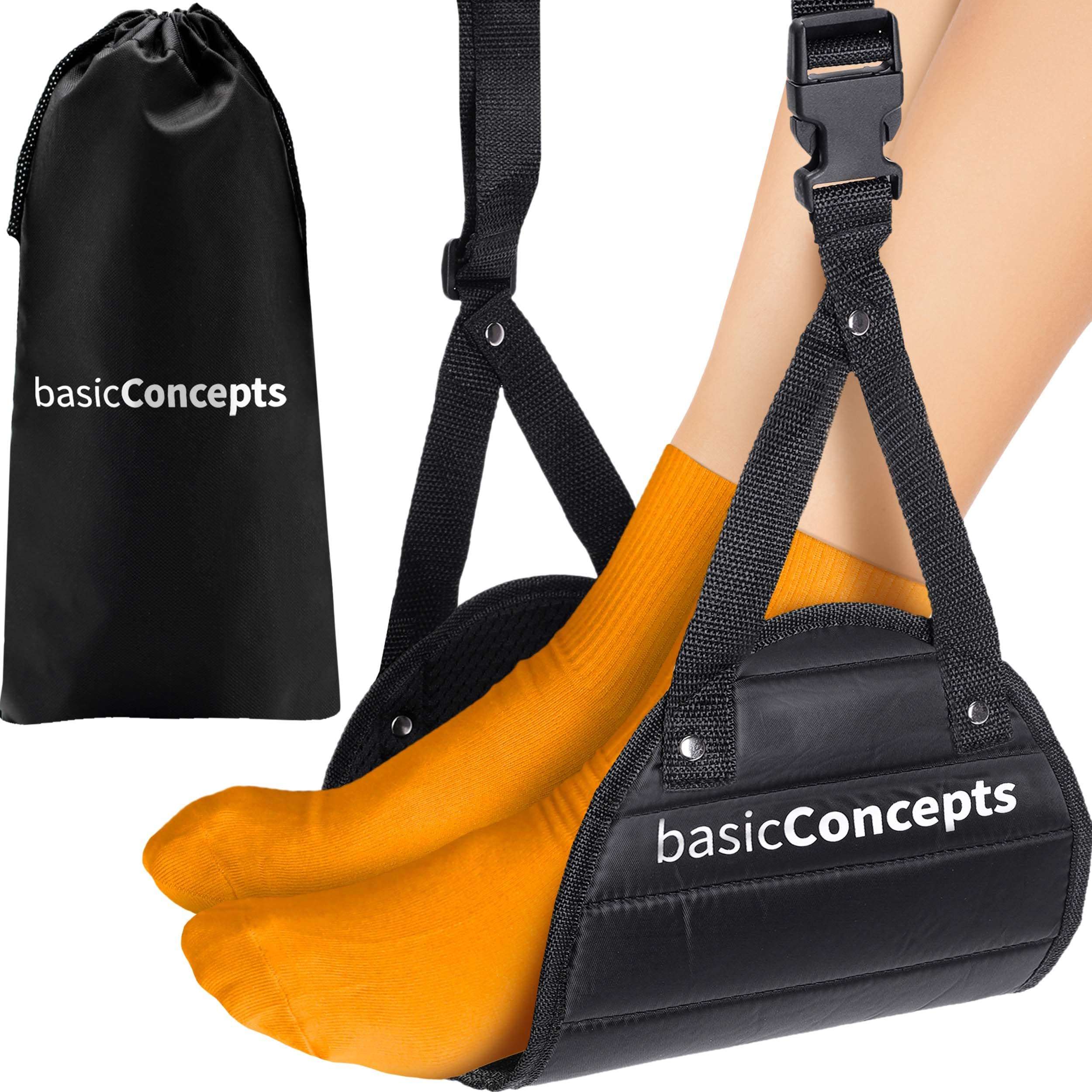 Airplane Foot Rest (Travel Comfortably), Perfect Foot Hammock Airplane or Plane Travel Essentials to Relax Your Feet - Airplane Travel Essentials, Long Flight Essentials, Airplane Foot Hammock - Image 1