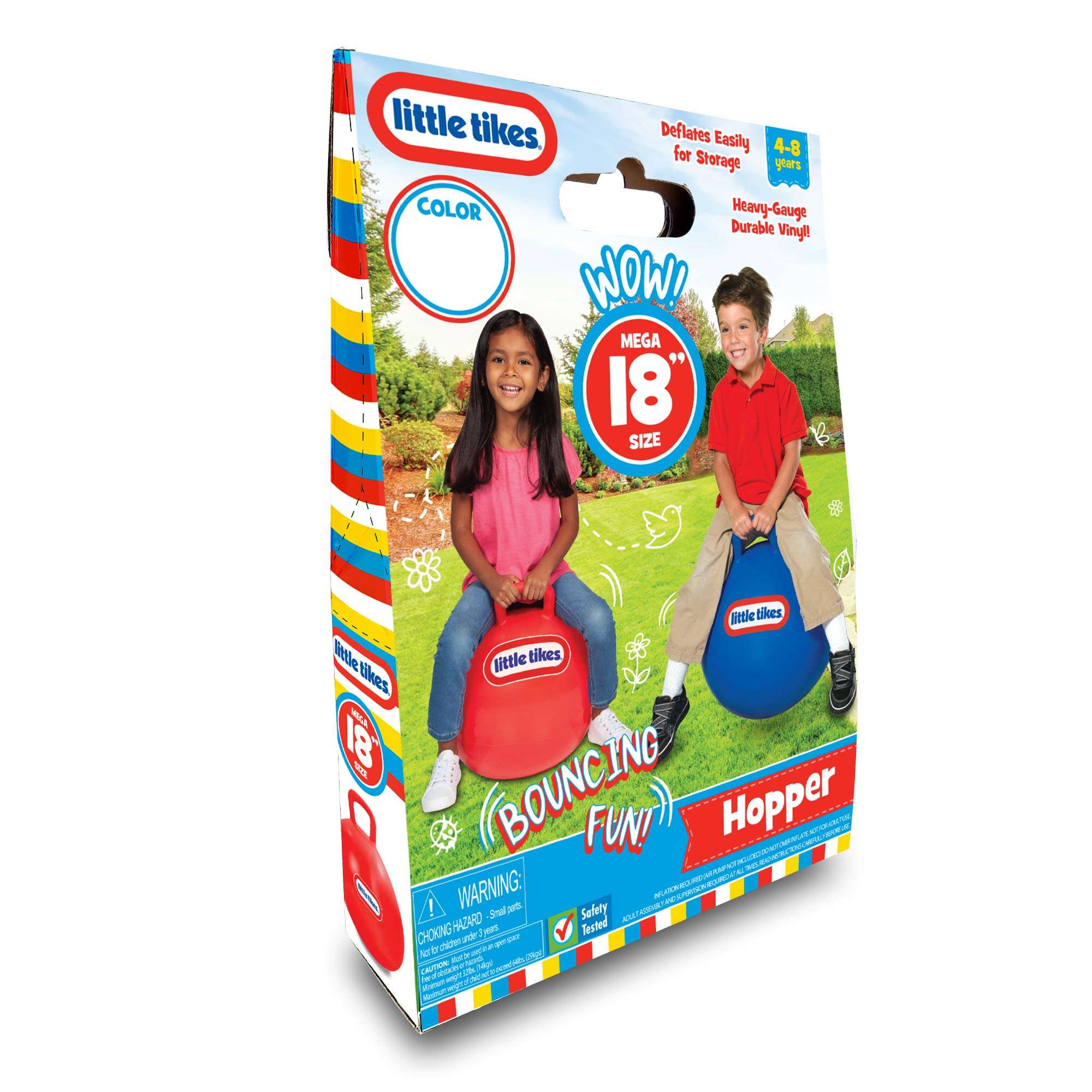 Little Tikes 18" Red Inflatable Hopper Ball for Kids Ages 4-8 - Image 3