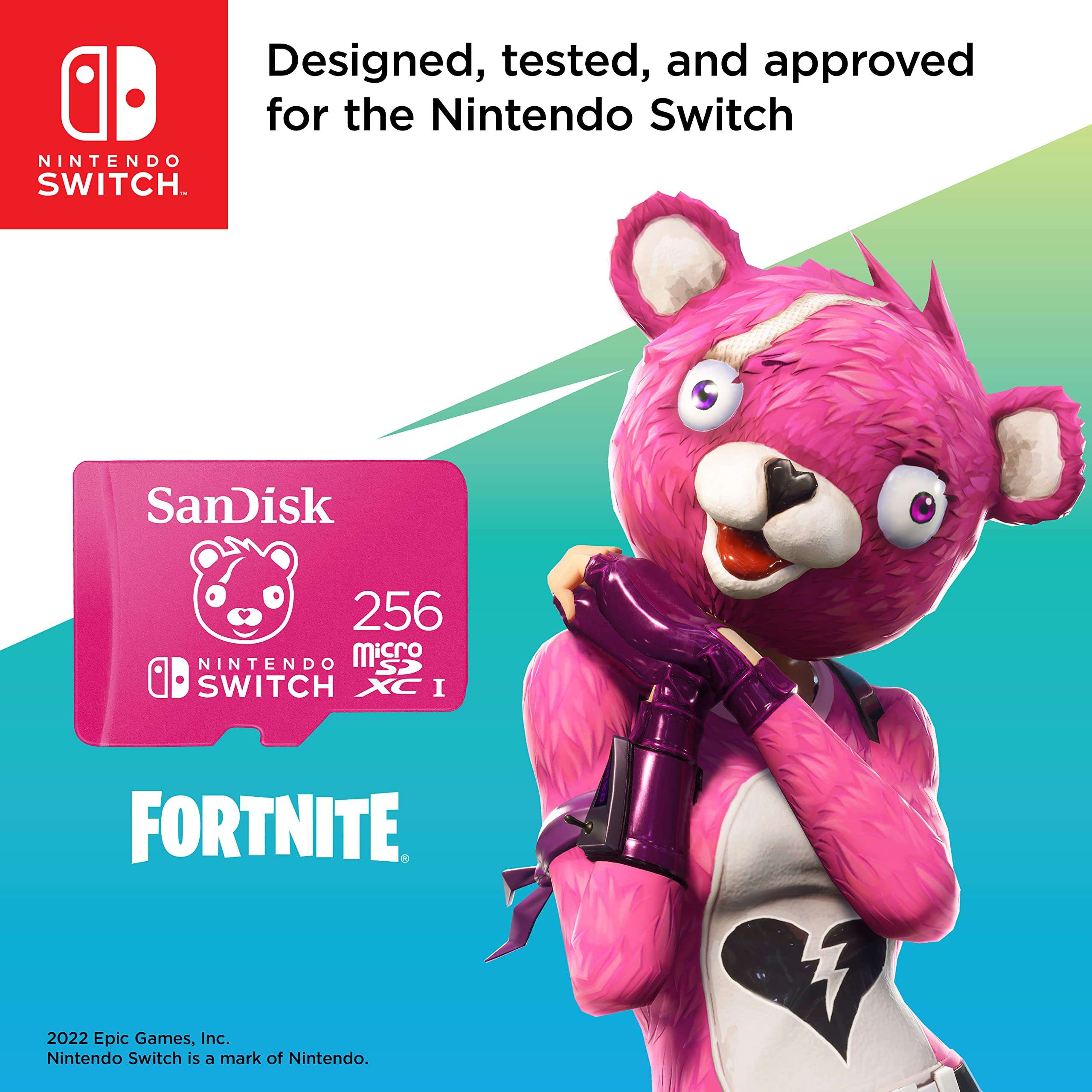 SanDisk 256GB microSD Card, Licensed for Nintendo-Switch - Made for Nintendo-Switch 1, OLED, and Lite - SDSQXAO-256G-GNCZN - Image 3