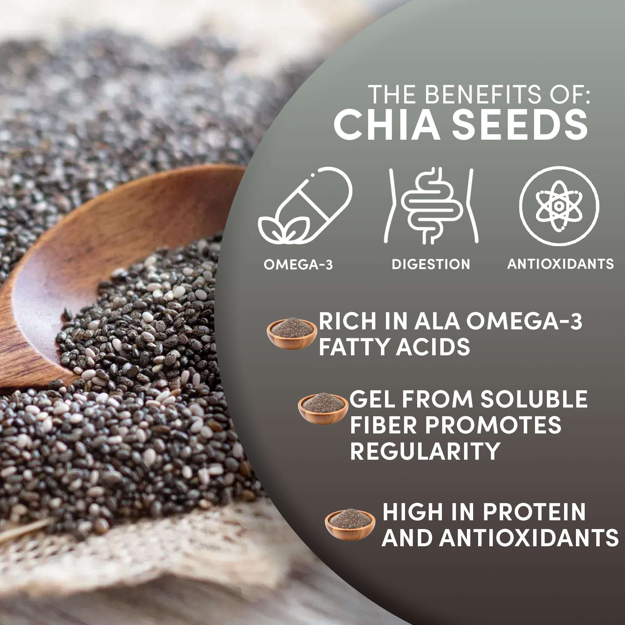 Worldwide Botanicals Organic Ground Chia Seeds, 1 Pound - Excellent Source of Fiber, Protein, and Omega-3 Fatty Acids | Gluten-Free | Vegan | Non-GMO | Kosher, Pack of 2 - Image 5