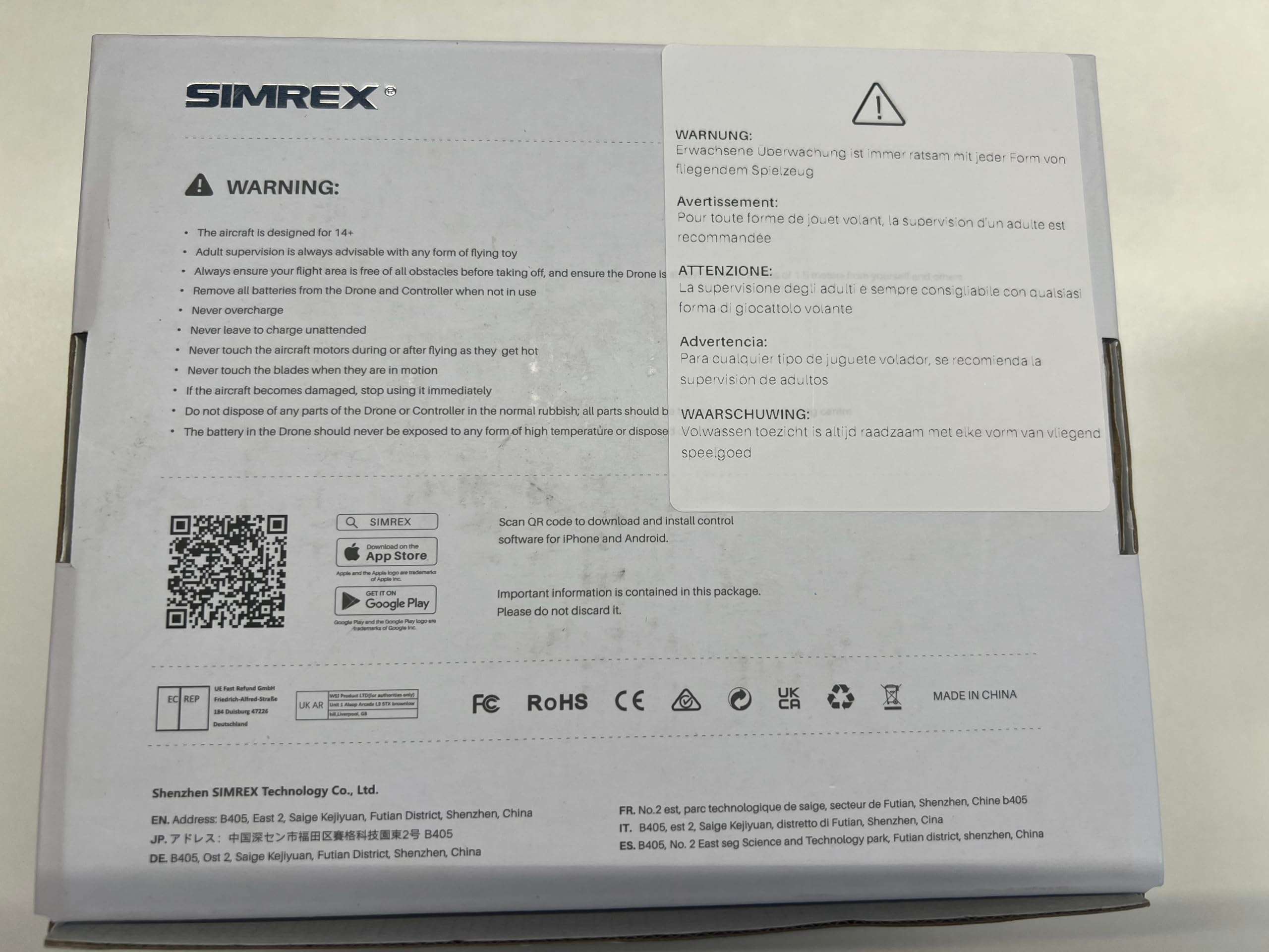 SIMREX Drone With Camera 1080P for Kids And Adults, RC Quadcopter with Altitude Hold, Mini Drone With One Key Start, Waypoint Fly, Headless Mode, 3D Flip, 3 Speeds, Remote Control Drone for Beginners - Image 9