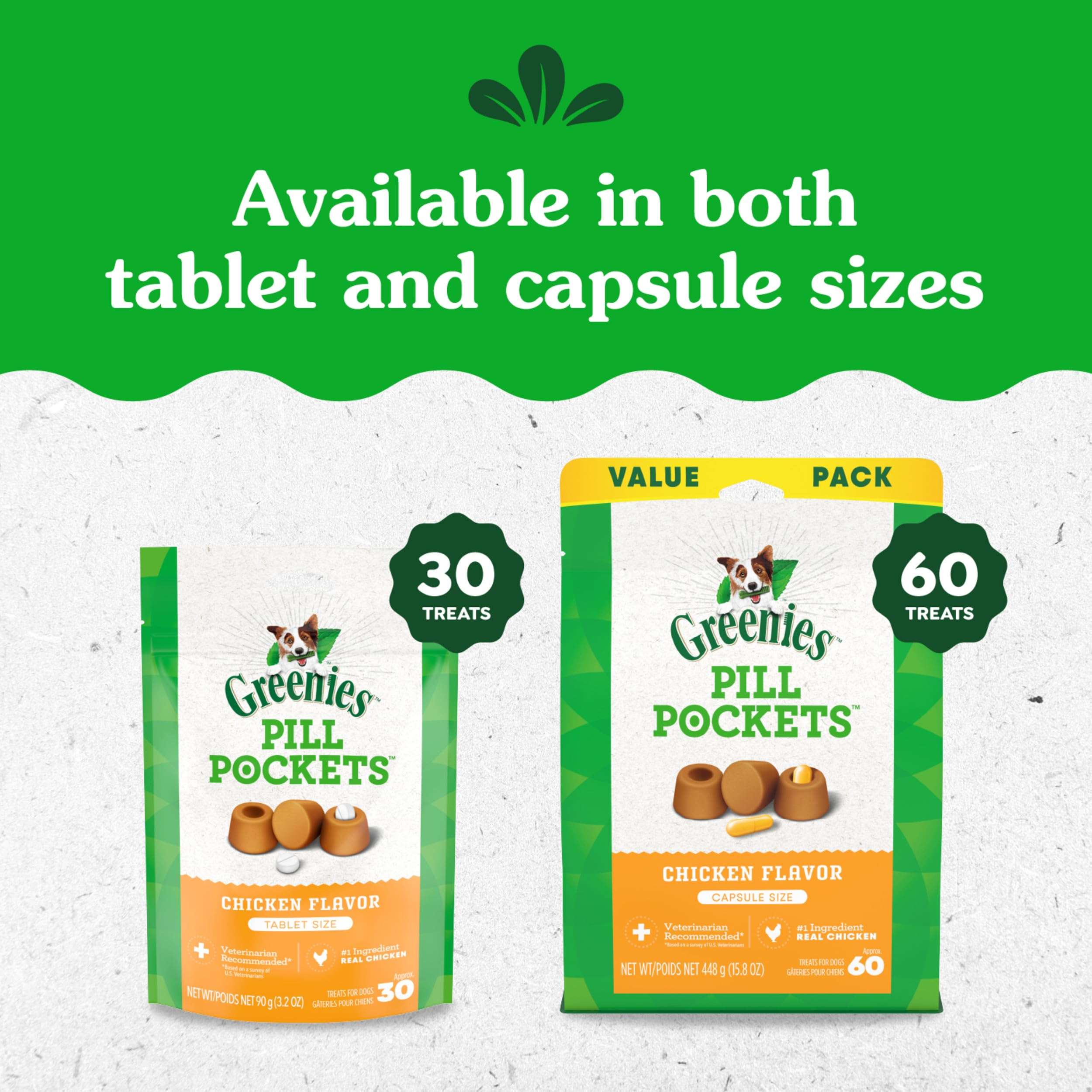 Greenies Pill Pockets for Dogs Small Size, Soft Dog Treats, Chicken Flavor, 3.2 oz. Pouch (30 Treats) - Image 13