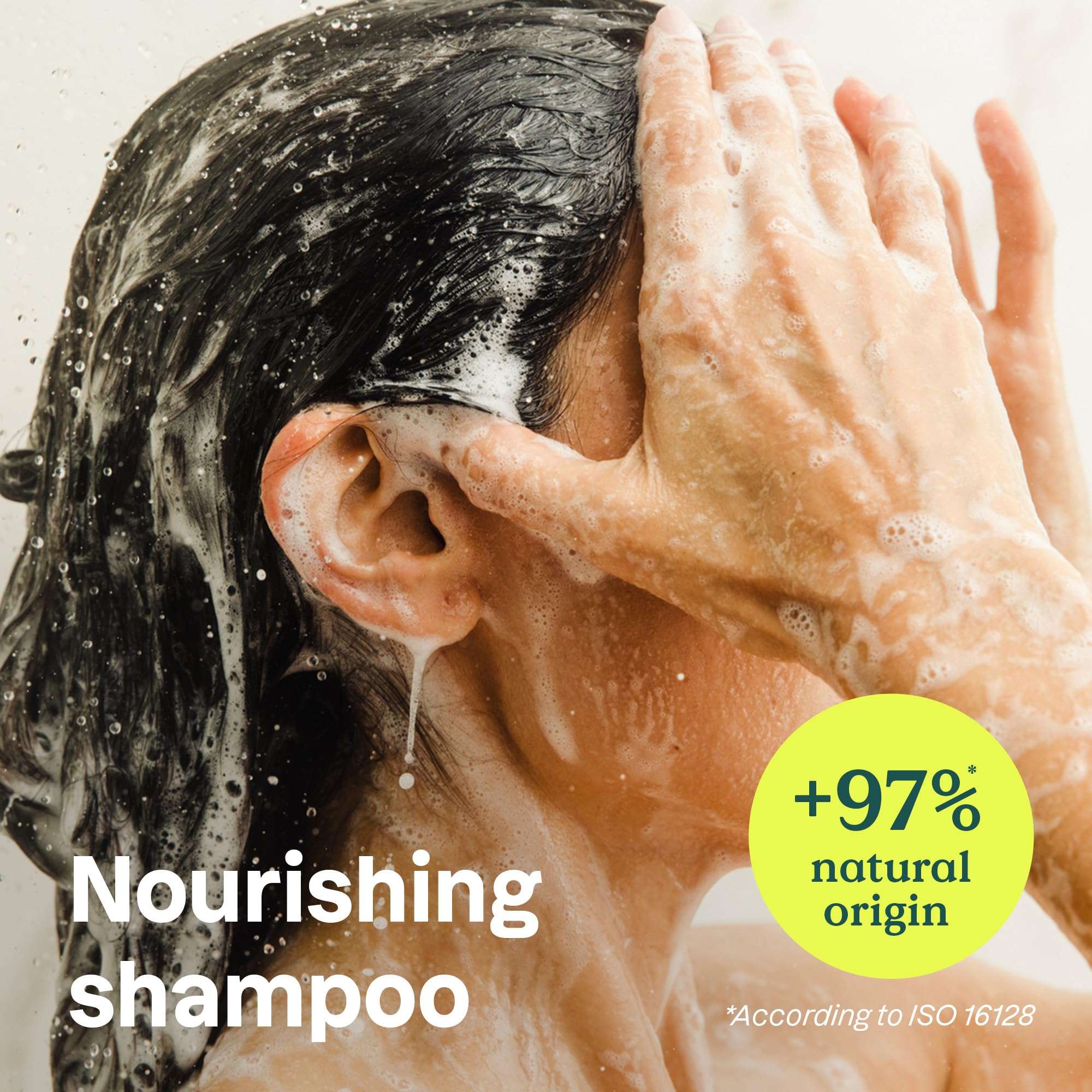 ATTITUDE Nourishing Hair Shampoo, EWG Verified, For Dry and Damaged Hair, Naturally Derived Ingredients, Vegan and Plant Based, Grapeseed Oil and Olive Leaves, 32 Fl Oz - Image 3