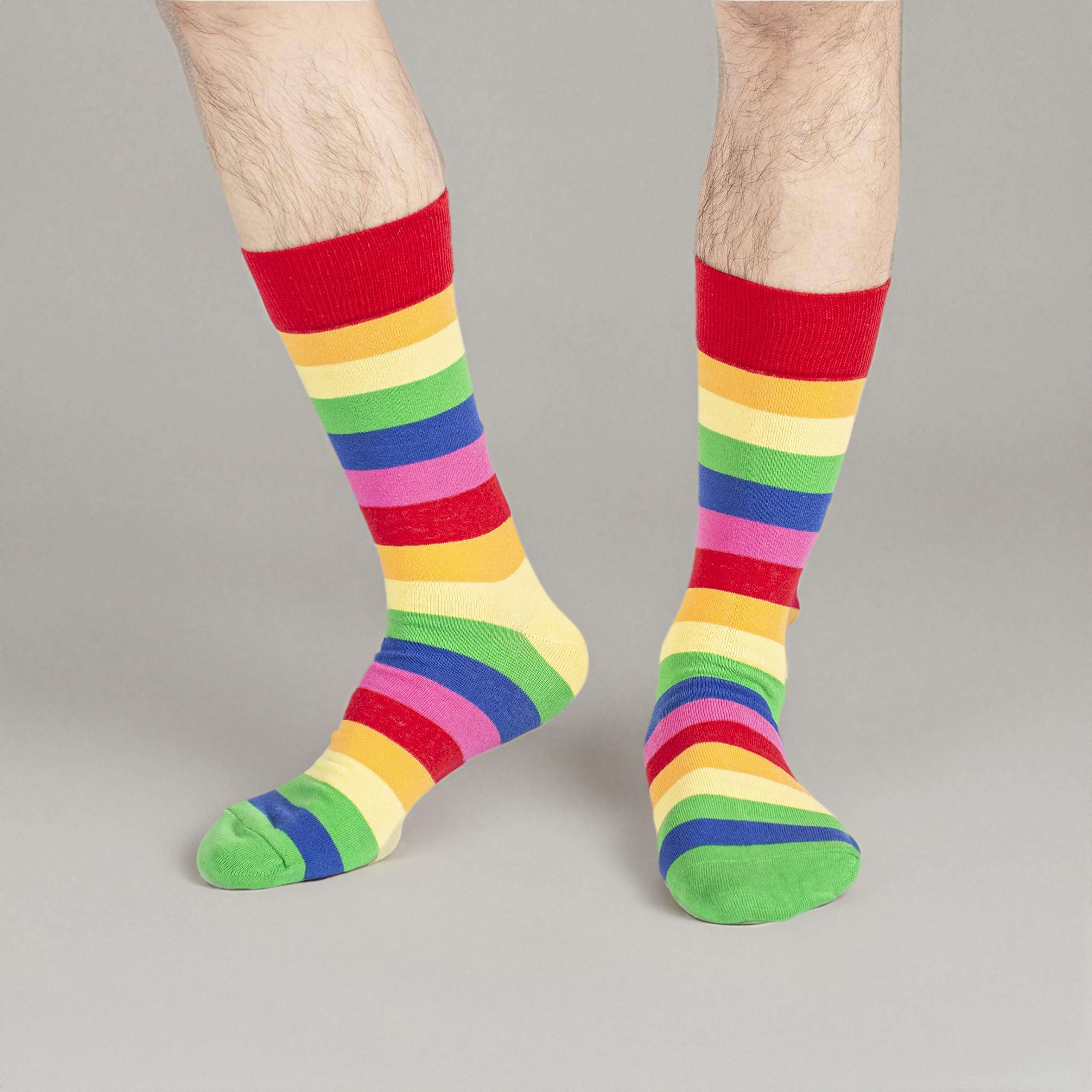 BONANGEL Mens Dress Socks Fun Funny Colorful Crazy Crew Dress Socks For Men 8-12 - Image 7
