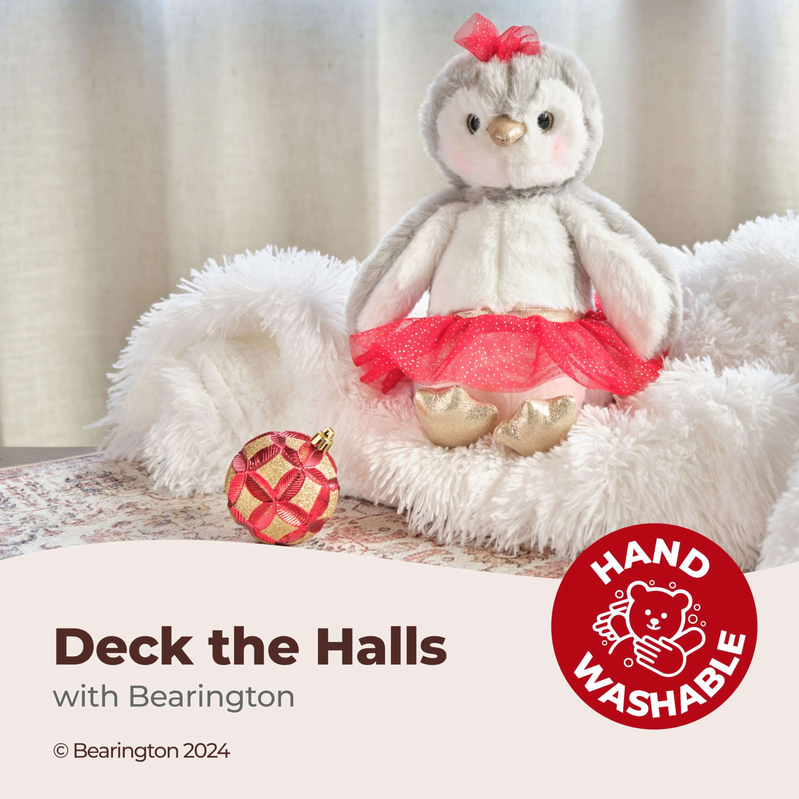 Bearington Collection Ballerina Stuffed Animal - Ballet Doll - Dance Recital Gifts for Girls - Penguin Snowbell - 11" - Image 3