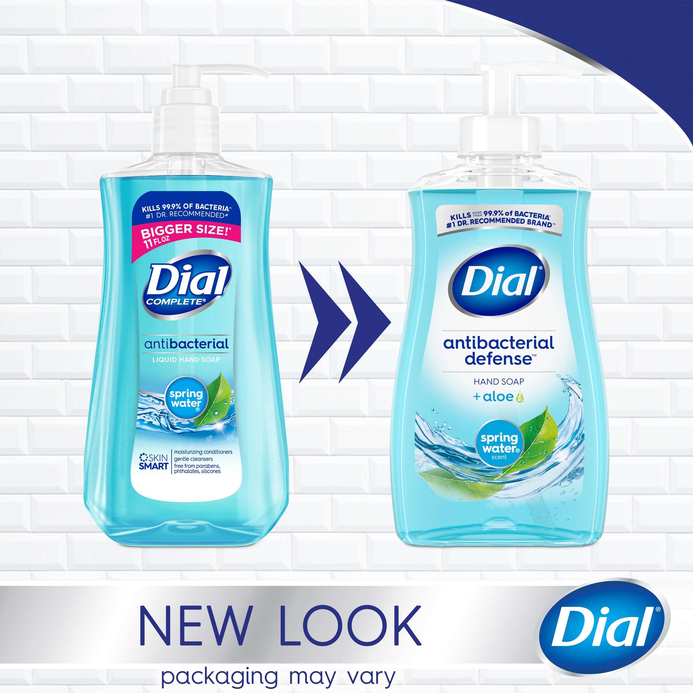 Dial Antibacterial Liquid Hand Soap, Spring Water, 11 fl oz (Pack of 4) - Image 2