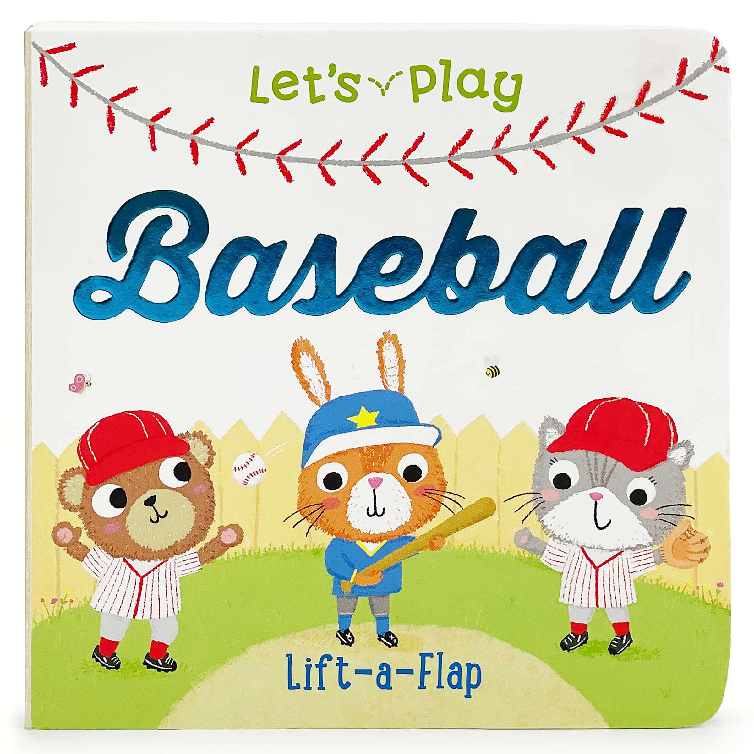 Let's Play Baseball! A Lift-a-Flap Board Book for Babies and Toddlers - Image 1