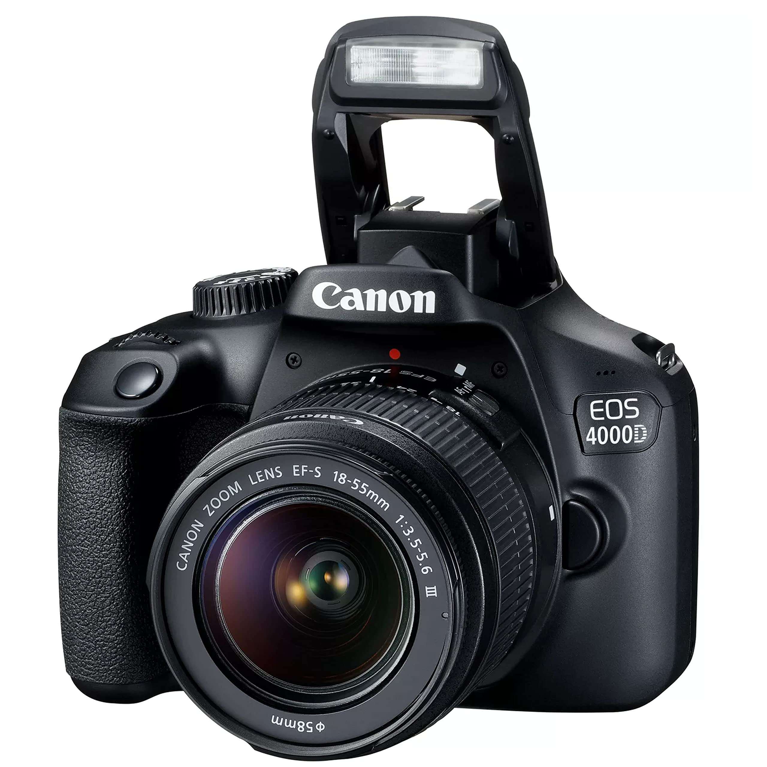 Canon EOS 4000D / Rebel T100 DSLR Camera w/EF-S 18-55mm F/3.5-5.6 Zoom Lens + 64GB Memory, Filters,Case, Tripod, Flash, and More (34pc Bundle) (Renewed) - Image 8