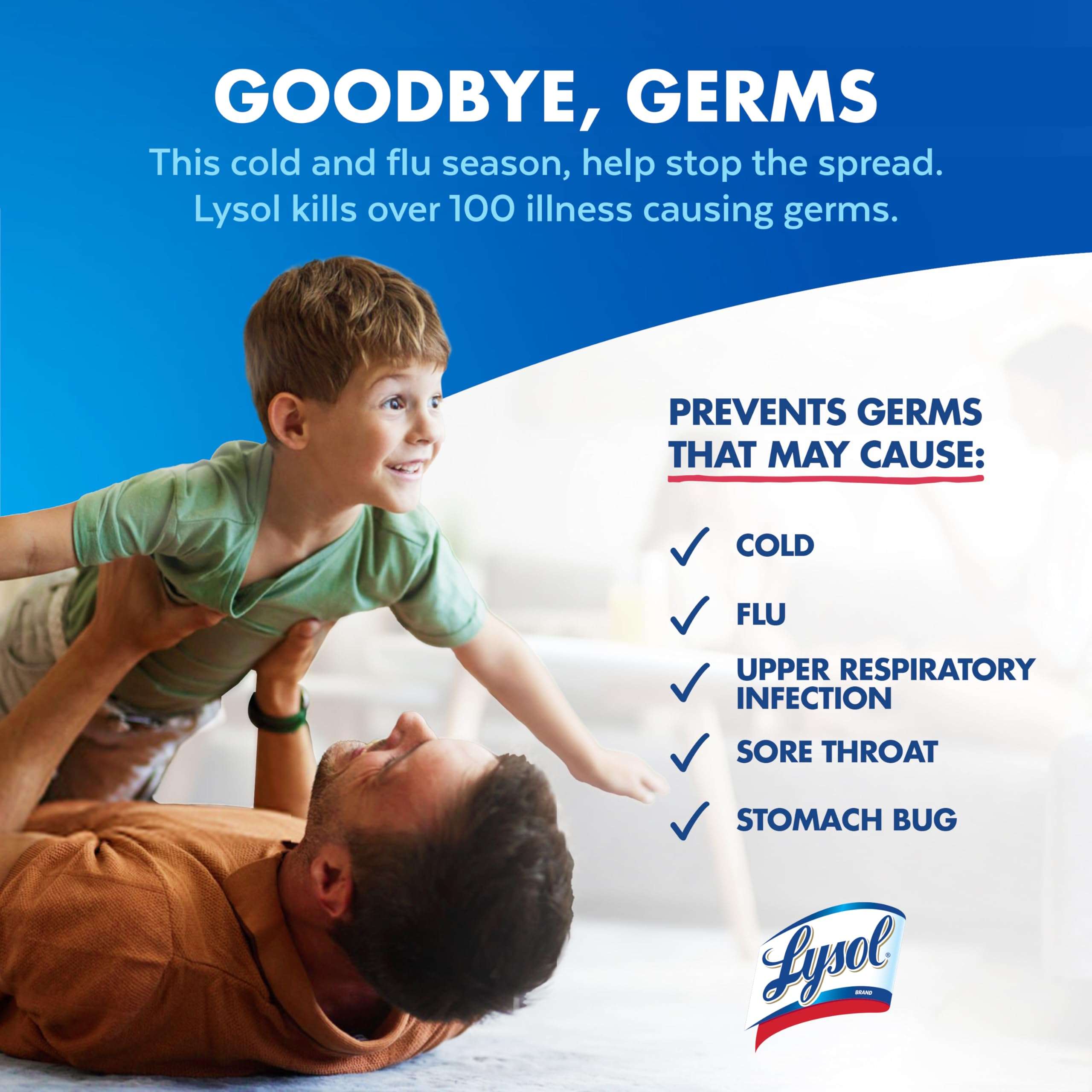 Lysol Disinfectant Spray, Household Essential Cleaning Supplies, Multi-Purpose Room Spray, Antibacterial Sanitizer Spray, Upholstery Deodorizer, Home and Bathroom, Crisp Linen,19 Fl Oz (Pack of 2) - Image 7