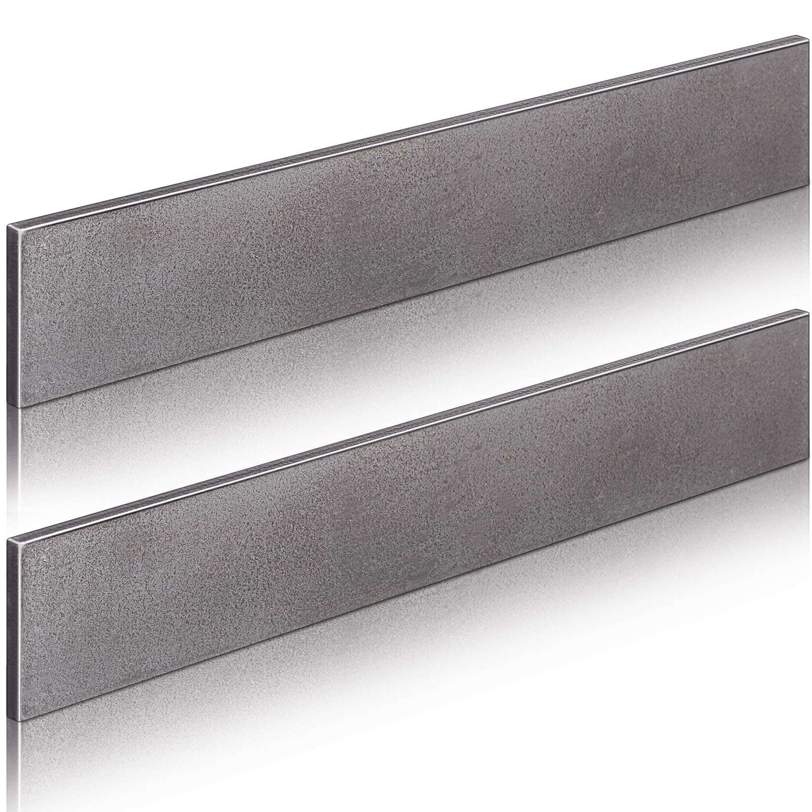 Hicarer 2 Pcs 2 x 1/4 x 12 Inch Steel Flat Bar Metal Stock Hot Rolled Steel Plate Solid Plain Metal Flat Bar Stock - Image 1