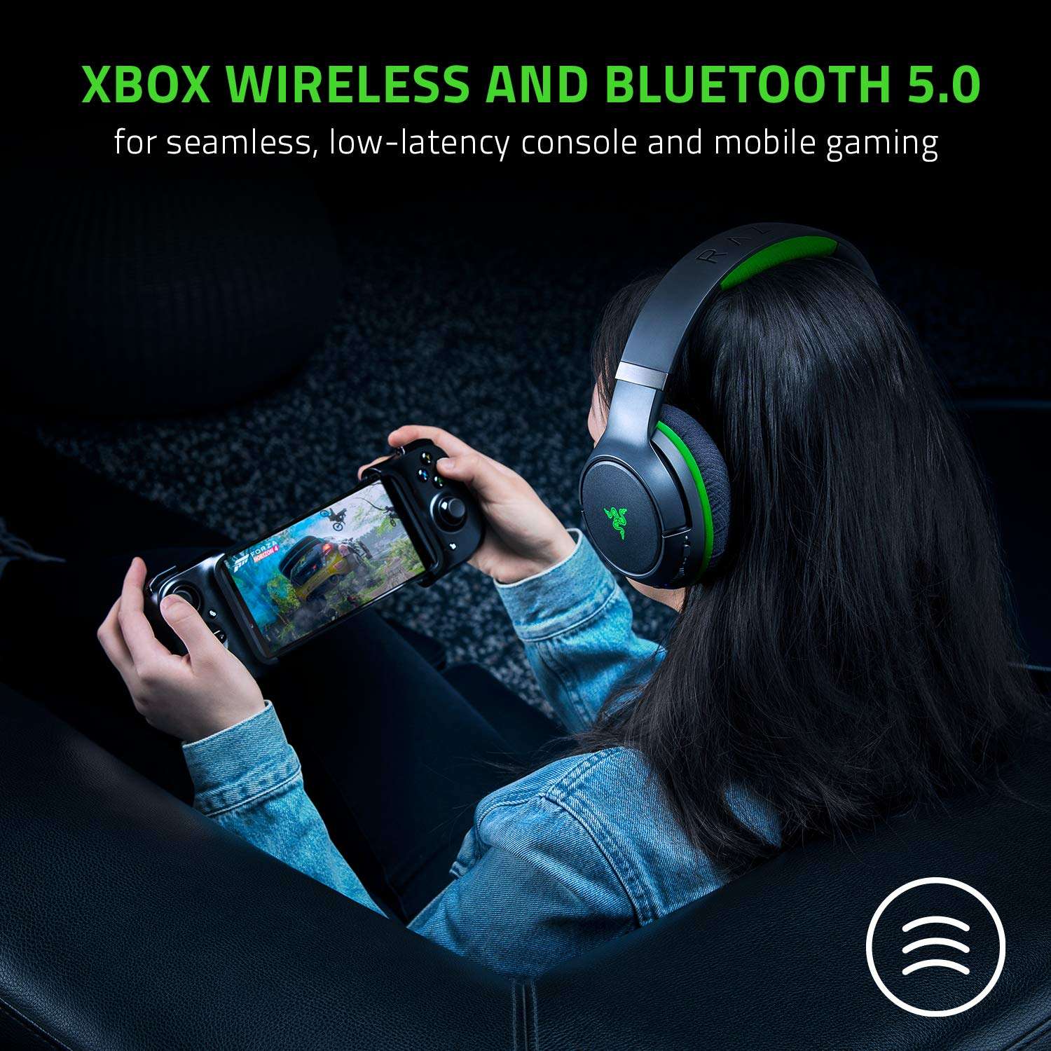 Wireless Xbox Gaming Headset: Razer Kaira Pro with Titanium Drivers & Supercardioid Mic - Black - Image 7