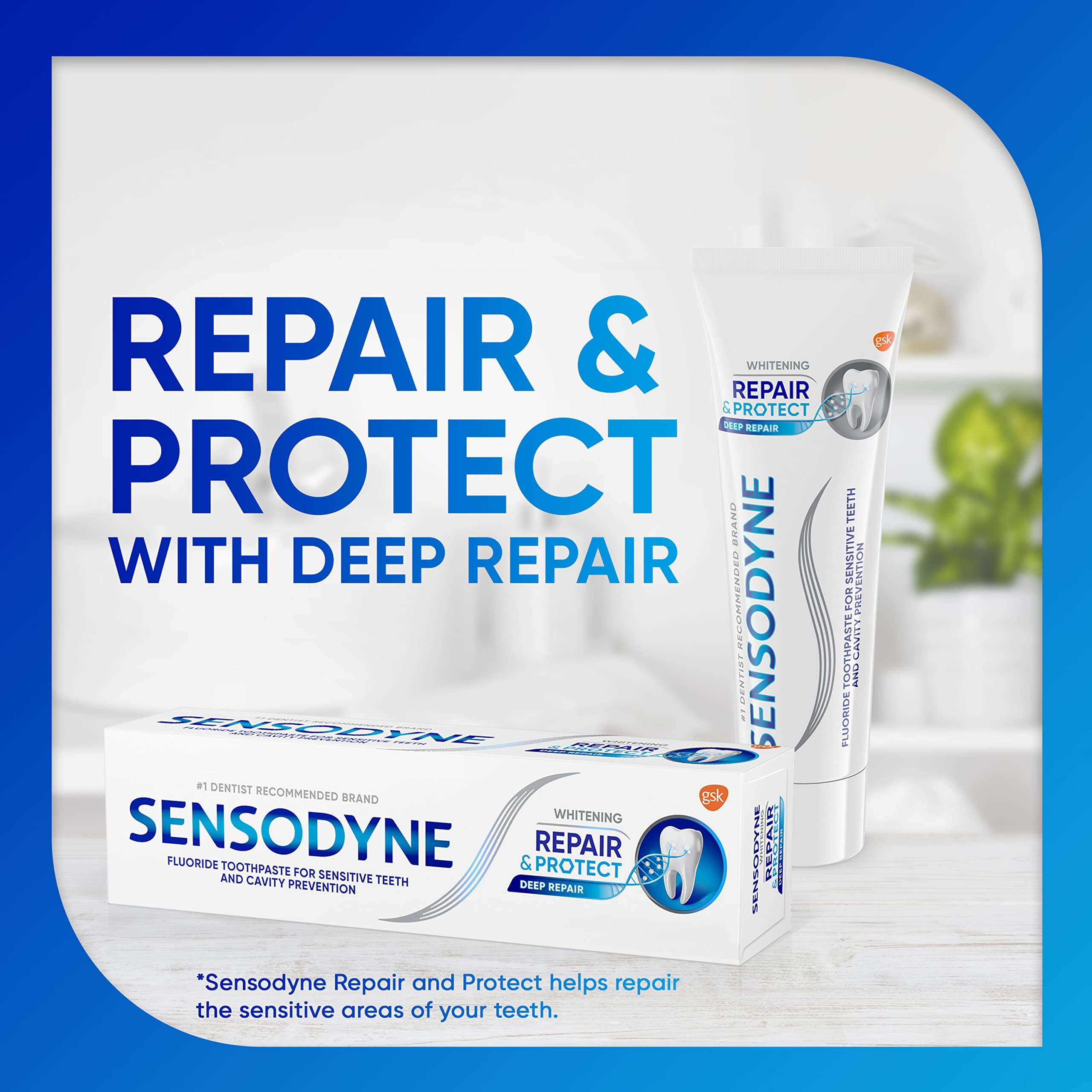 Sensodyne Repair and Protect Whitening Toothpaste, Toothpaste for Sensitive Teeth and Cavity Prevention, 3.4 oz (Pack of 2) - Image 11