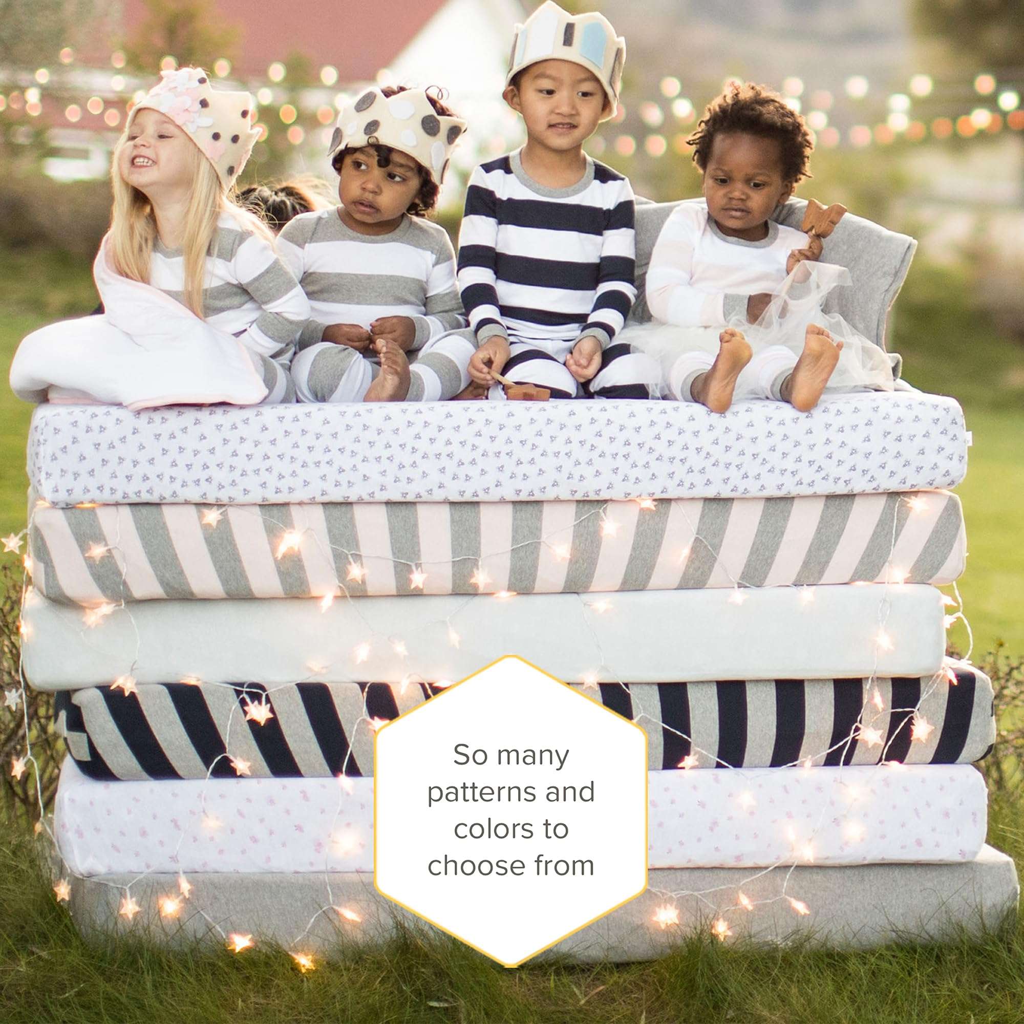 Burt's Bees Baby Essential Organic Cotton Fitted Crib Sheet, Breathable for Boy Girl Standard Crib & Toddler Mattresses - Image 5