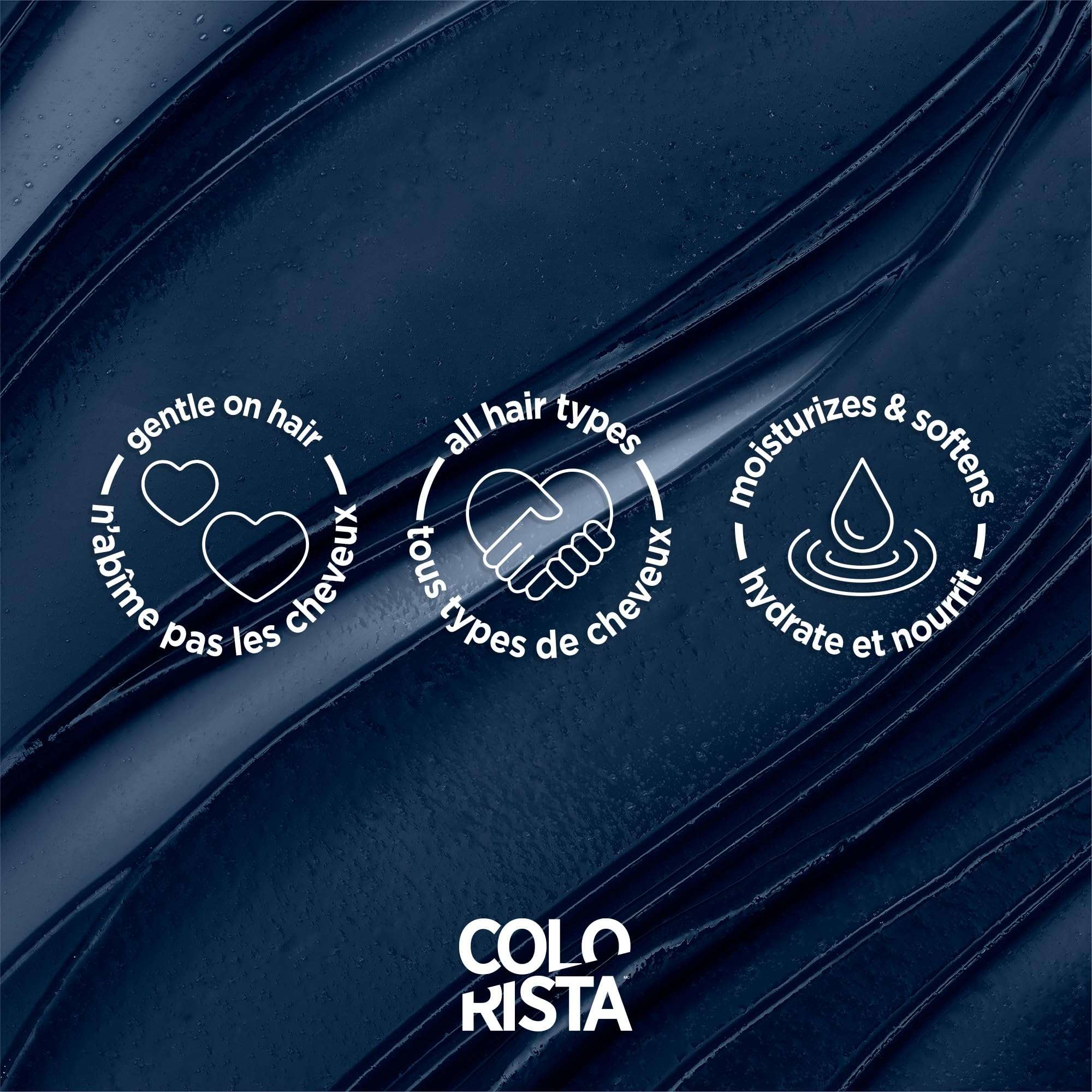 L'Oreal Paris Colorista Semi Permanent Hair Color for Bleached or Blonde Hair, Color Depositing Hair Mask Formula, Blue - Image 4