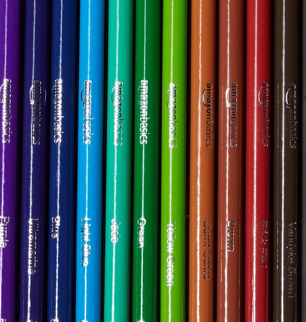 Amazon Basics Colored Pencils for Coloring and Drawing, Premium, Soft Core, Back to School Supplies, 24 Count (Pack of 1), Multicolor - Image 6