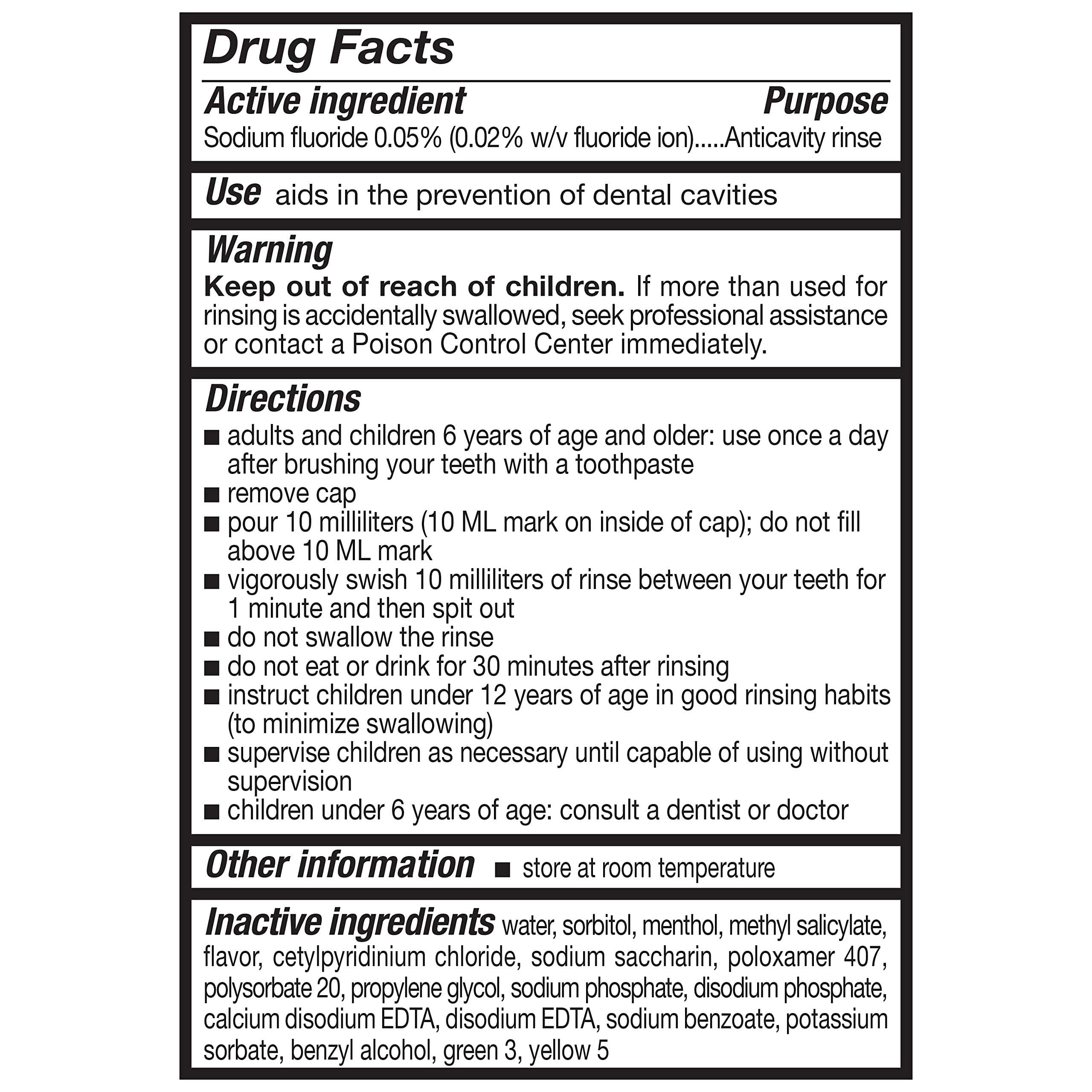 Amazon Basics Anticavity Fluoride Rinse, Alcohol-Free, Mint, 18 ounce (Pack of 4) - Image 5